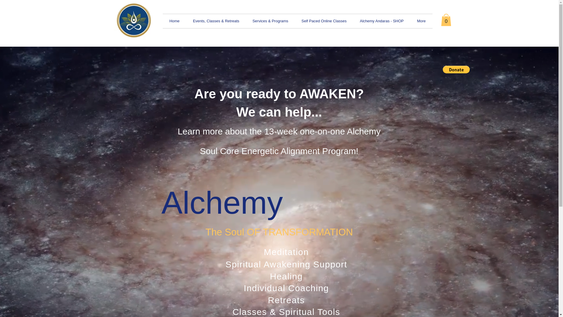 website screenshot of https://alchemy-retreats.org/