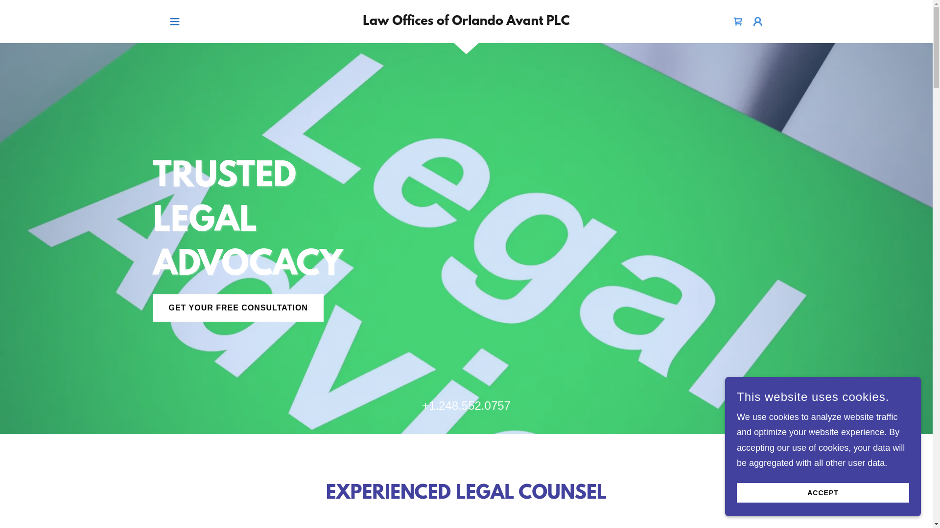 website screenshot of https://orlandoavantlaw.com/