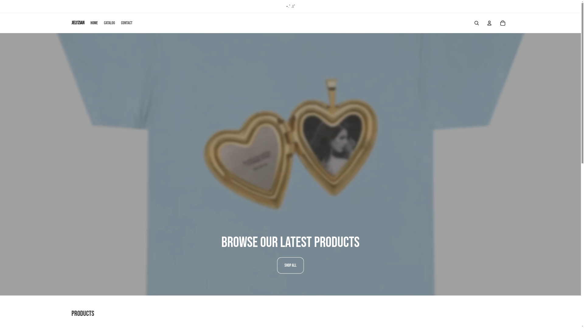 website screenshot of https://jelyzian.com/