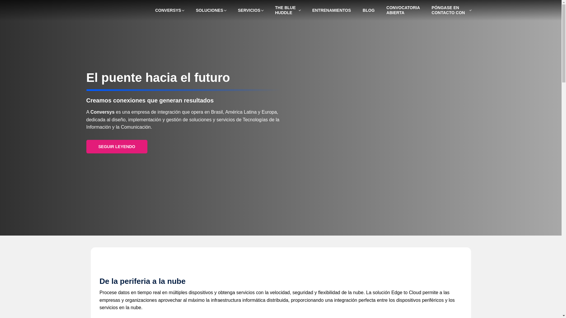 website screenshot of https://conversyschile.cl/