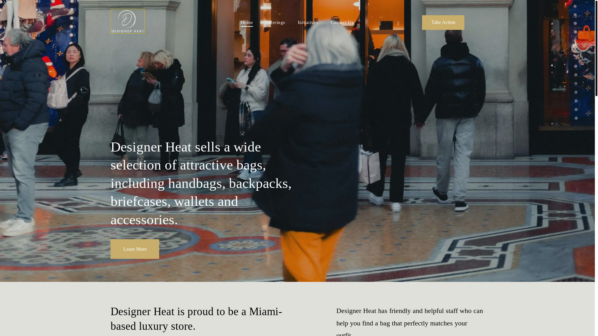 website screenshot of https://designer-heatmiami.com/