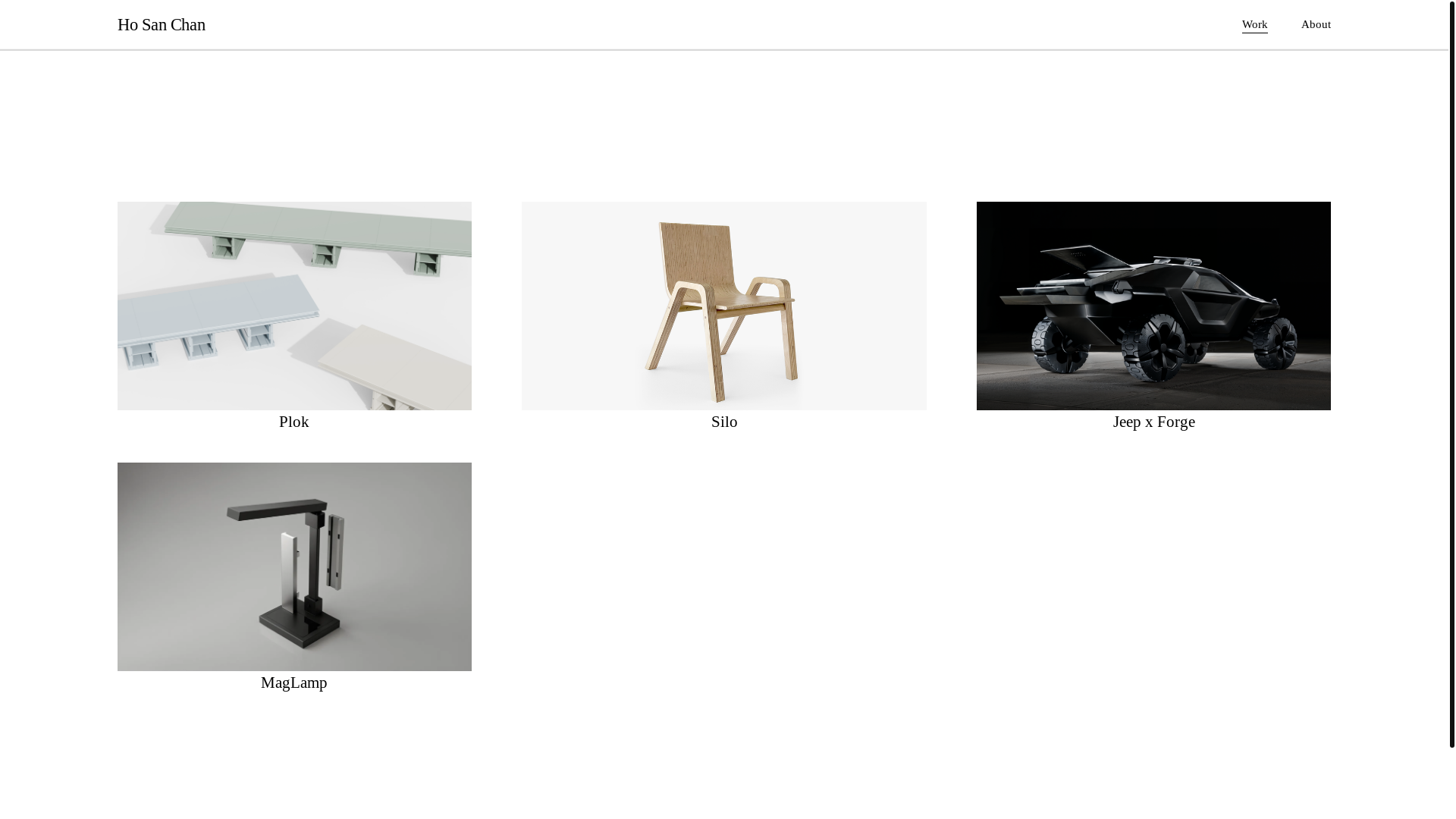 website screenshot of https://hosanchan.com/