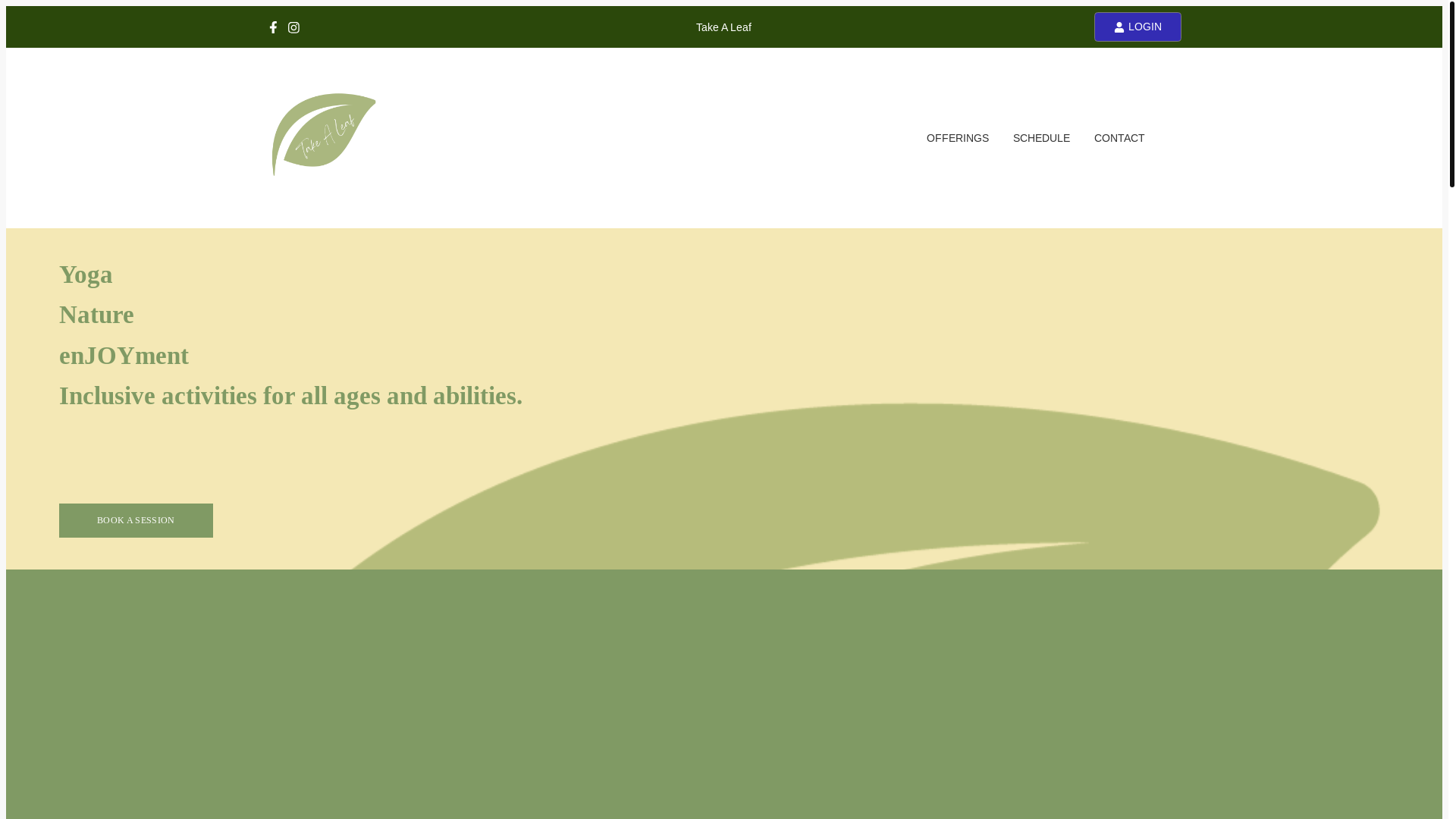 website screenshot of https://take-a-leaf.com/