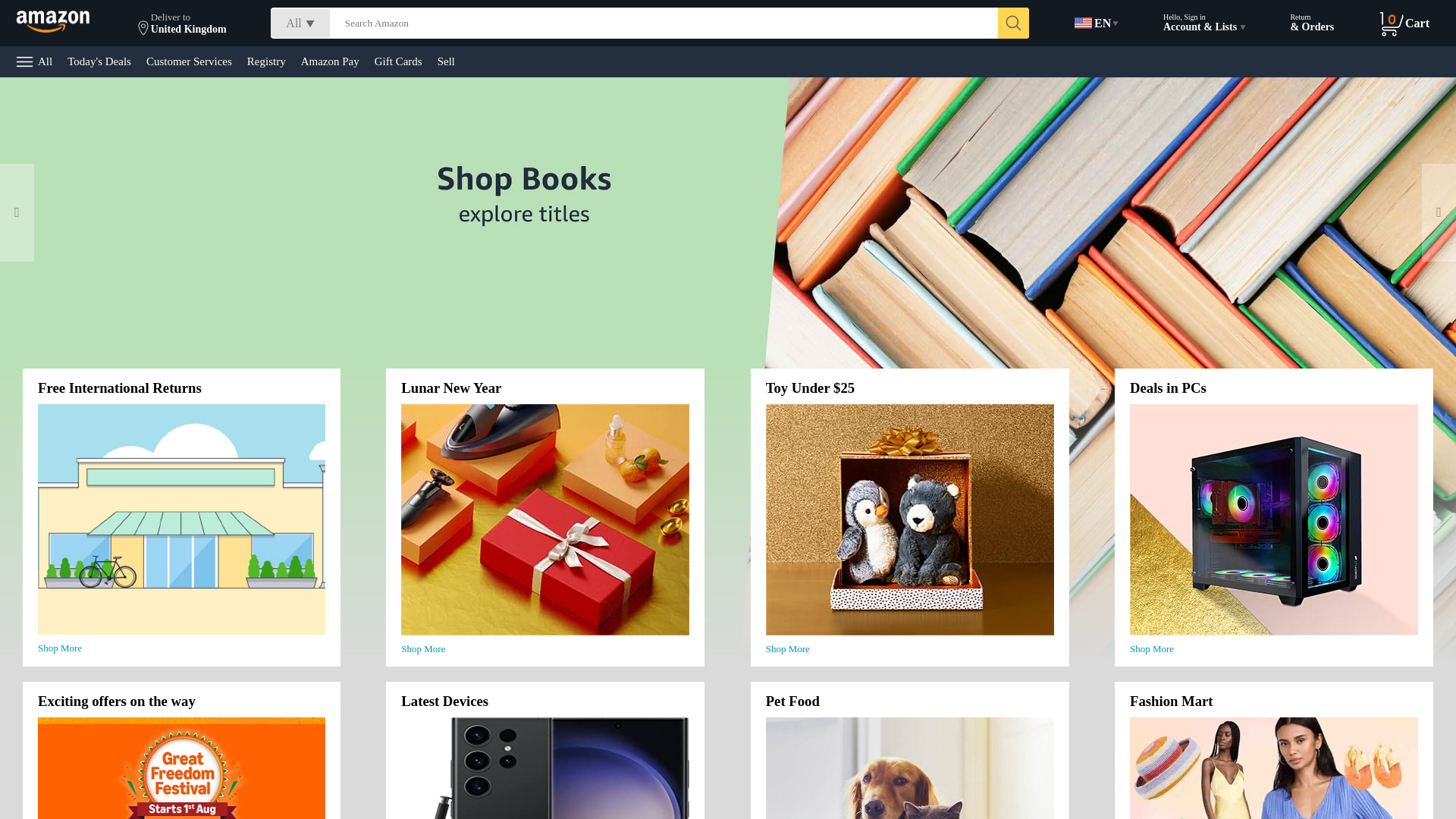 website screenshot of https://apk-amazon-clone.netlify.app