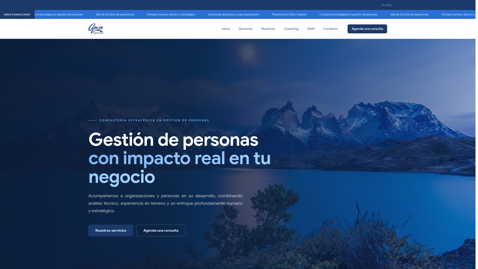 website screenshot of https://grupconsultant.es