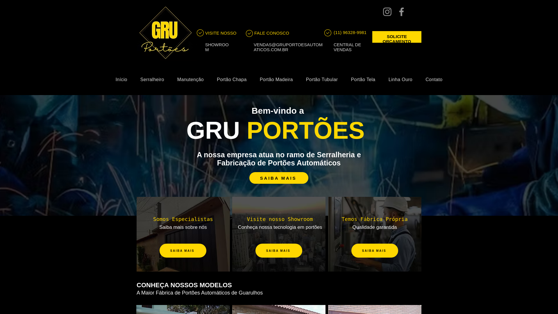 website screenshot of https://gruportoesautomaticos.com.br/