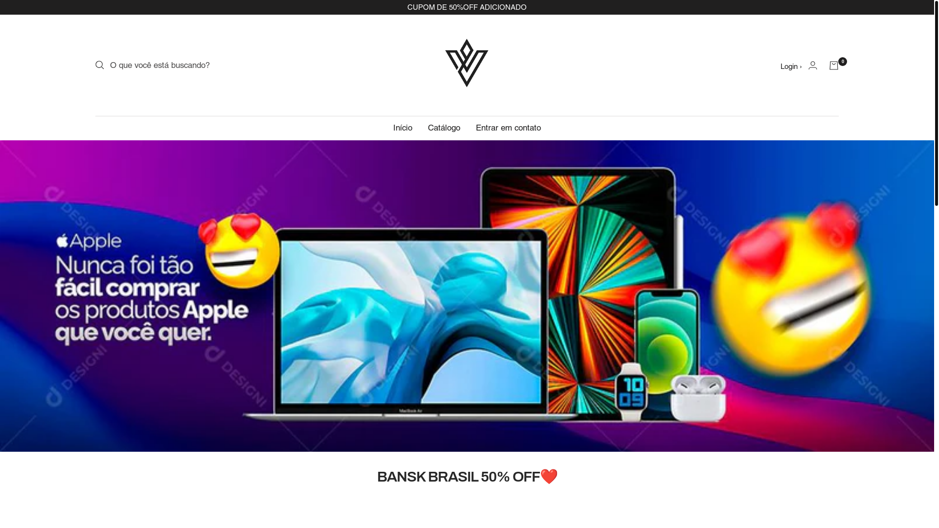 website screenshot of https://lojabansk.shop/