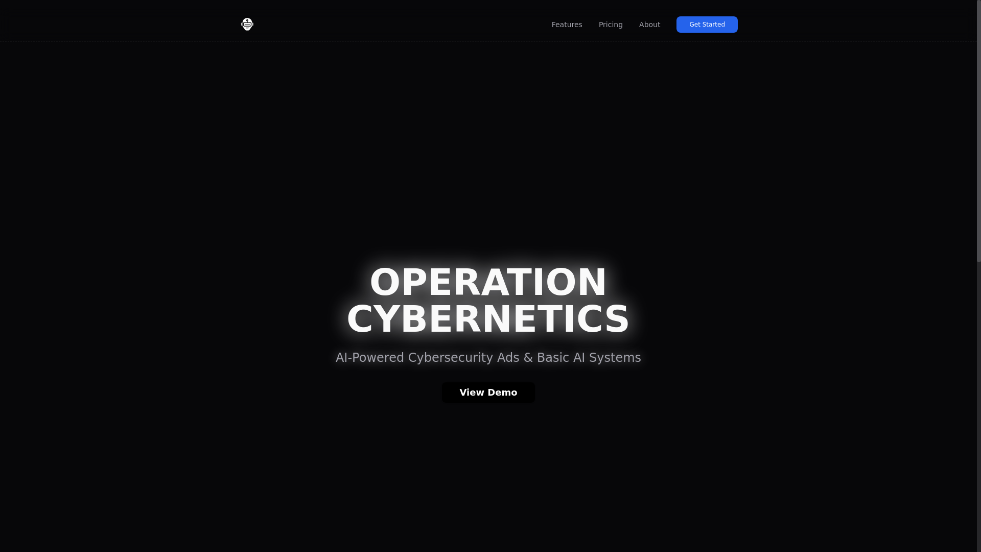 website screenshot of https://radiooperationcybernetics.com/