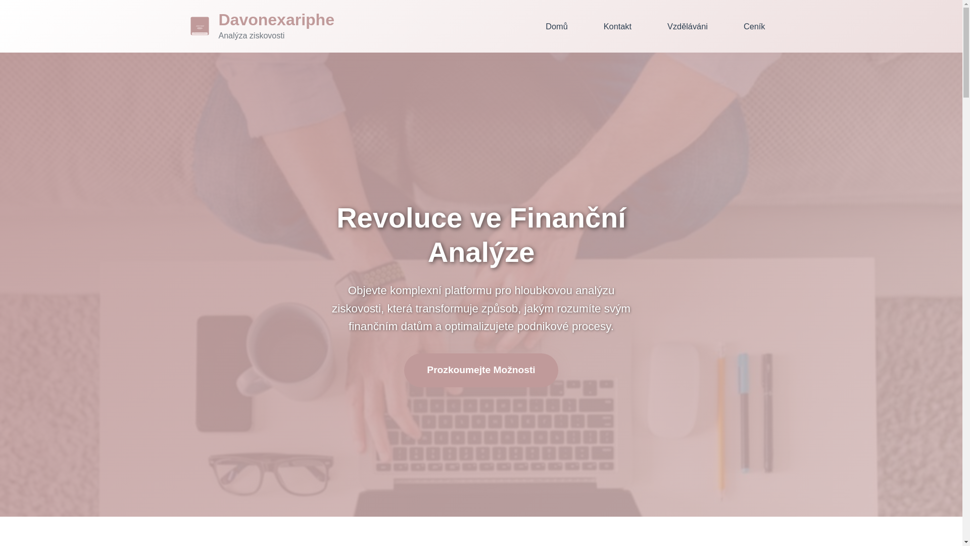 website screenshot of https://davonexariphe.com