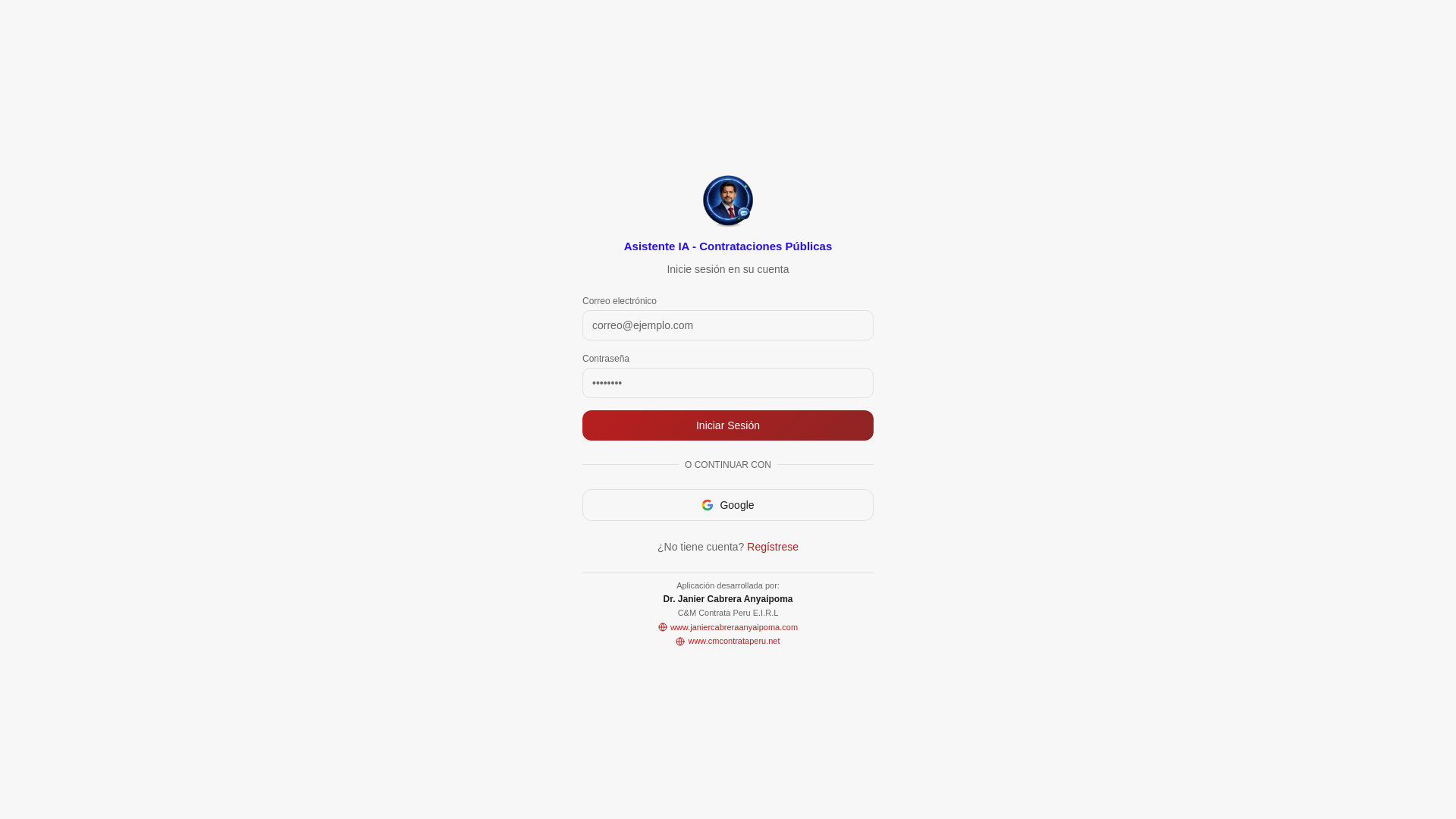 website screenshot of https://asistente-ia-contrataciones.com/