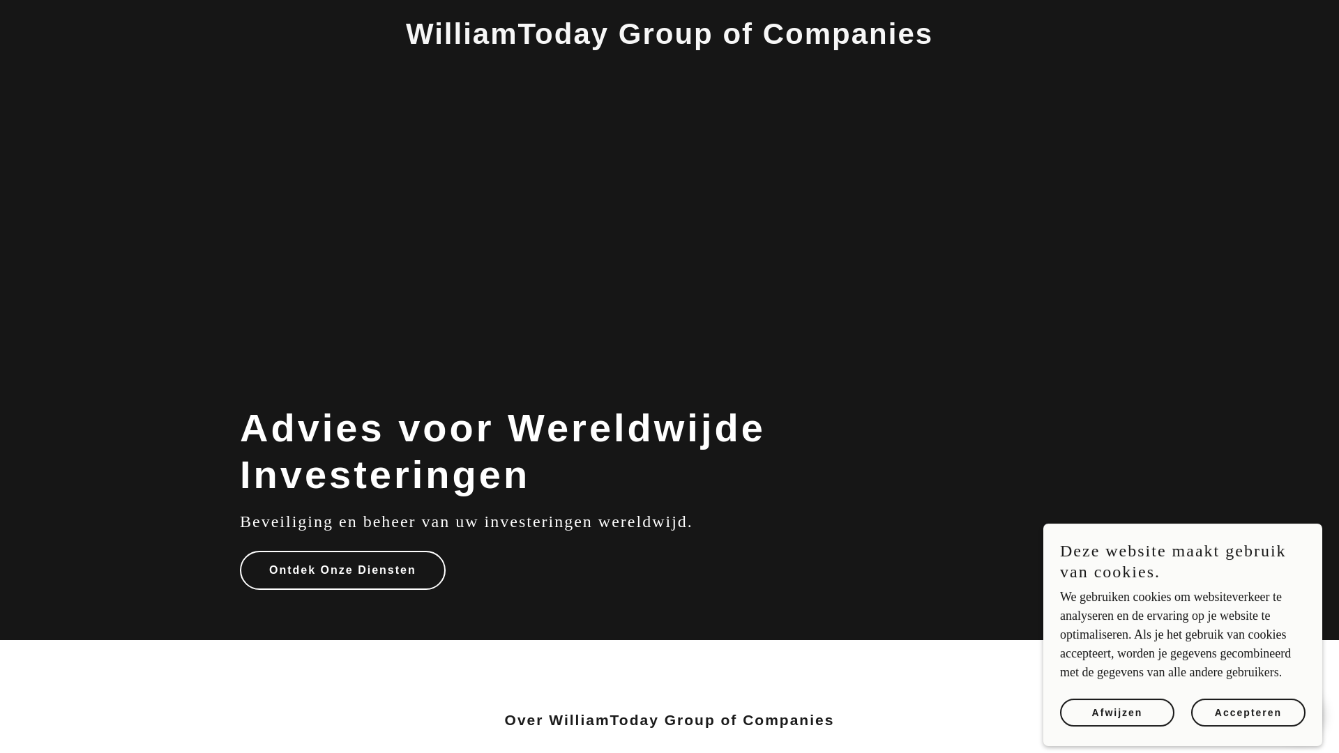 website screenshot of https://williamtoday.us/