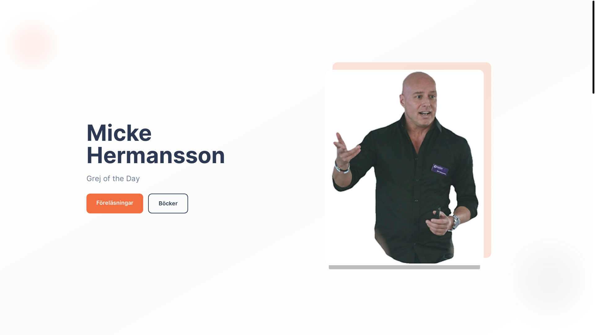 website screenshot of https://mickehermansson-oneclick.pages.dev/
