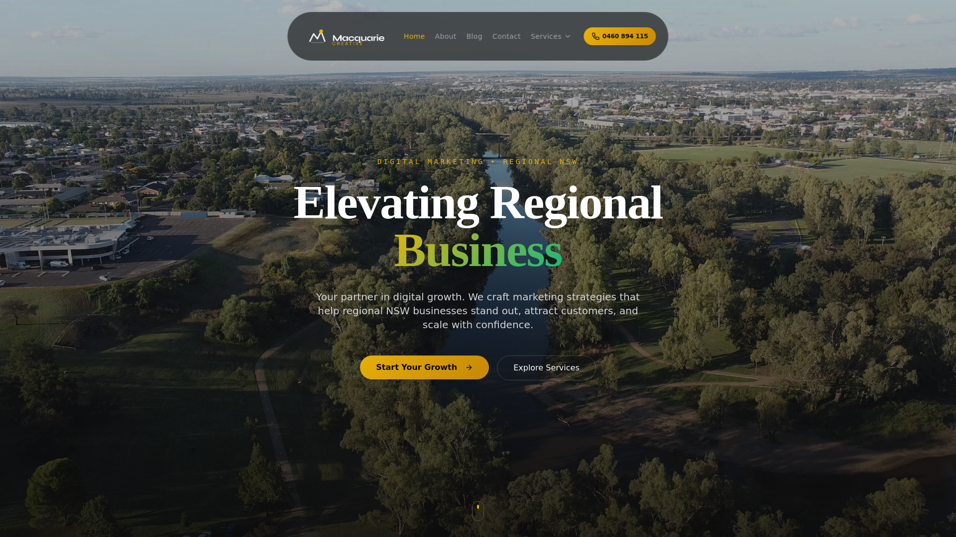 website screenshot of https://macquariecreative.online/