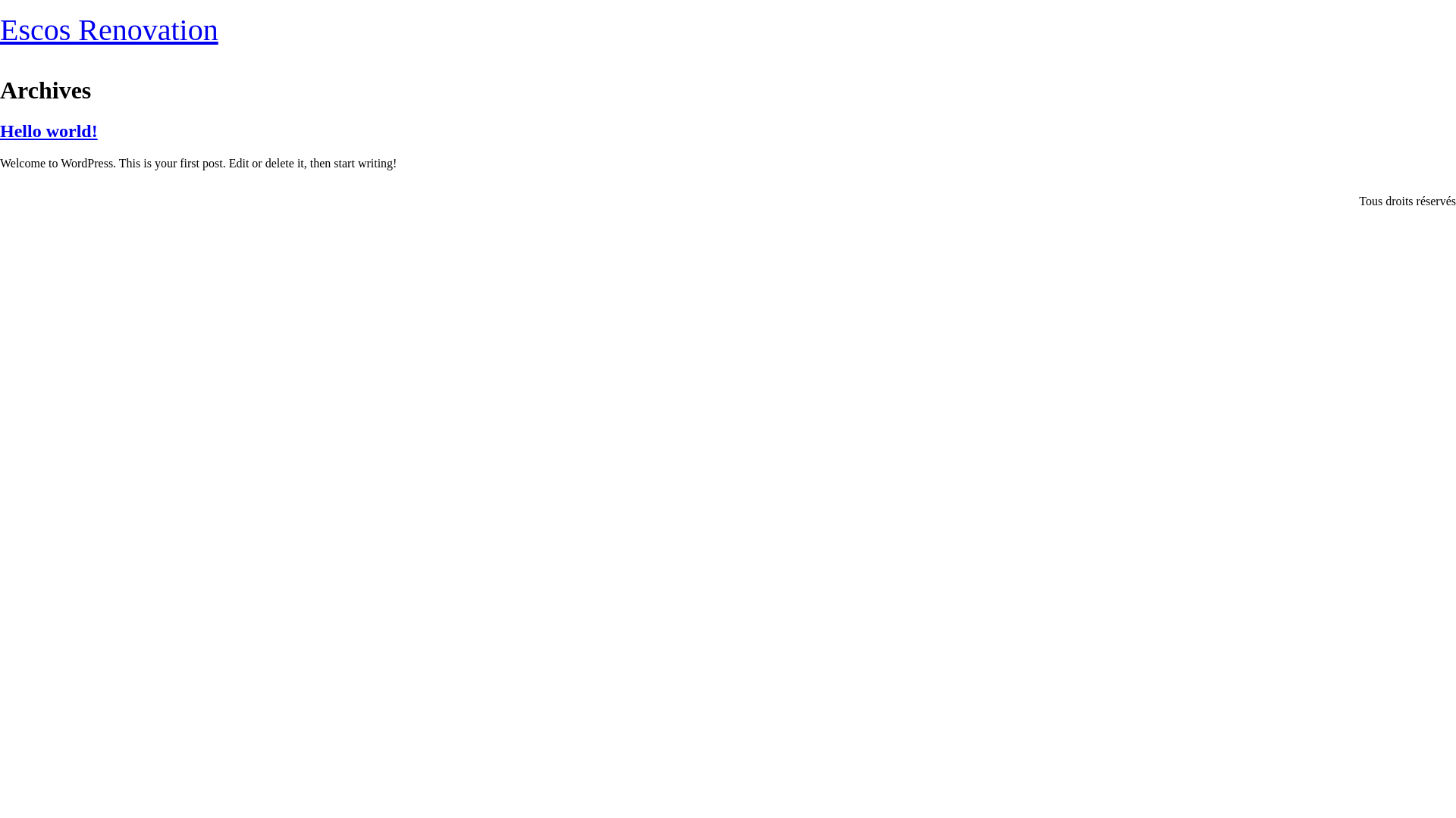 website screenshot of https://escos-renovation.com/