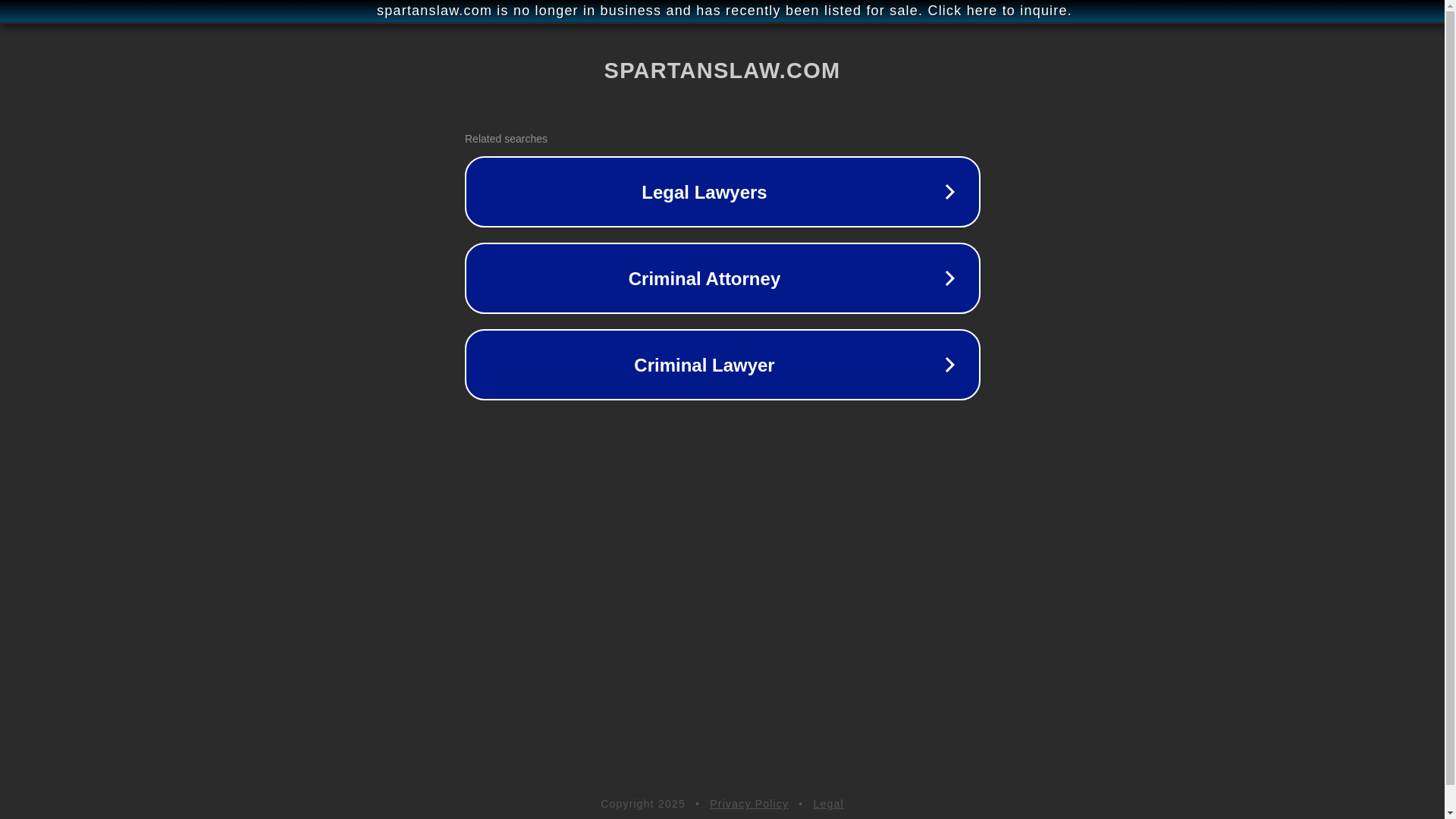website screenshot of https://spartanslaw.com/