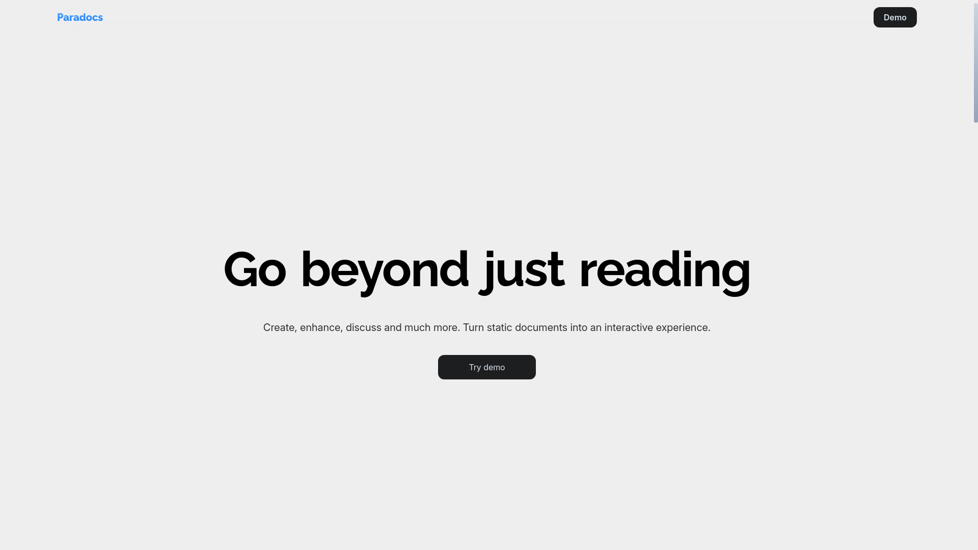 website screenshot of https://theparadocs.pages.dev/