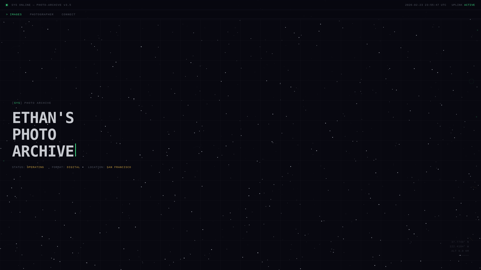 website screenshot of https://ethanmahi.com/