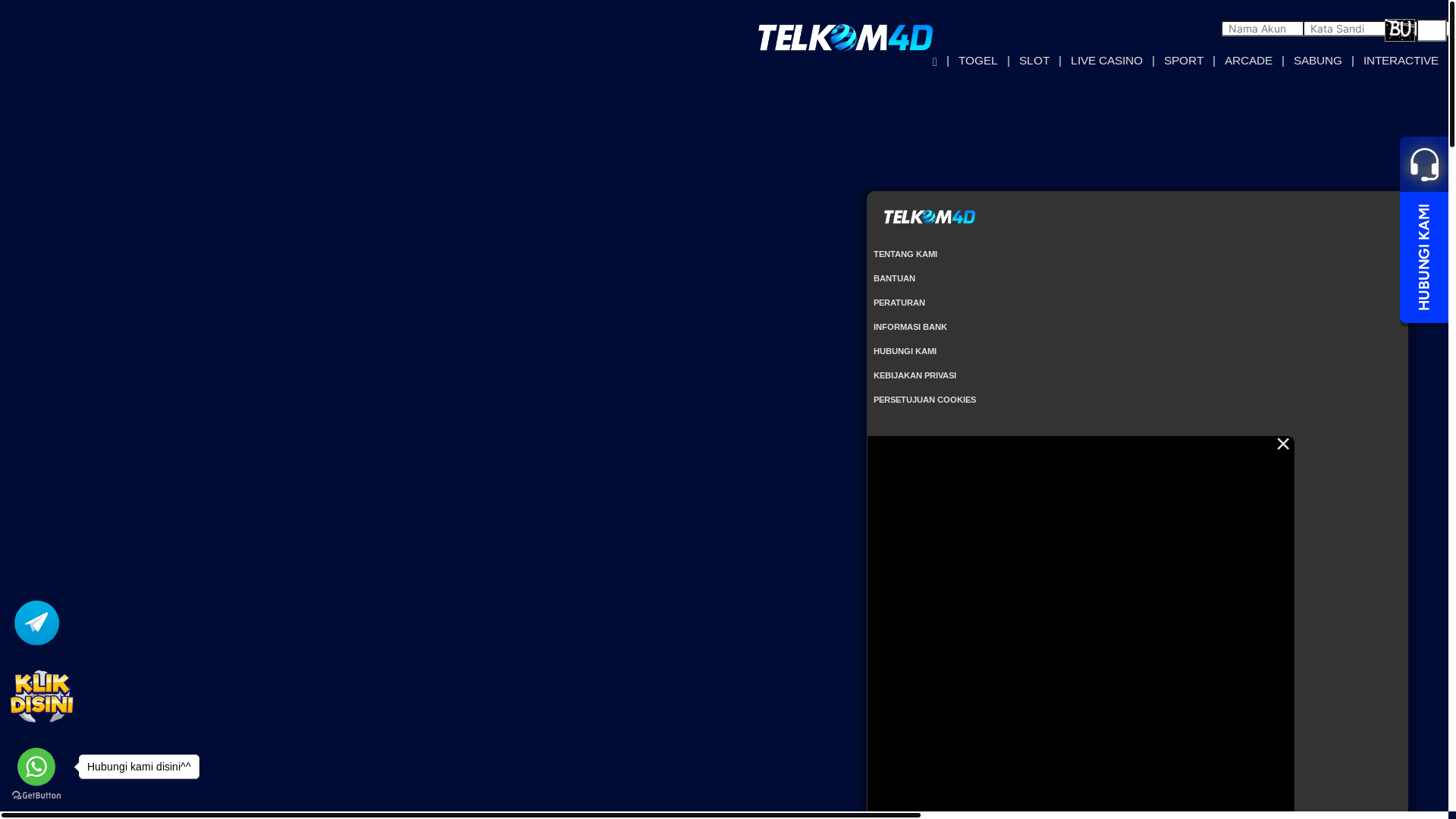 website screenshot of https://telkom4dsoju.com/