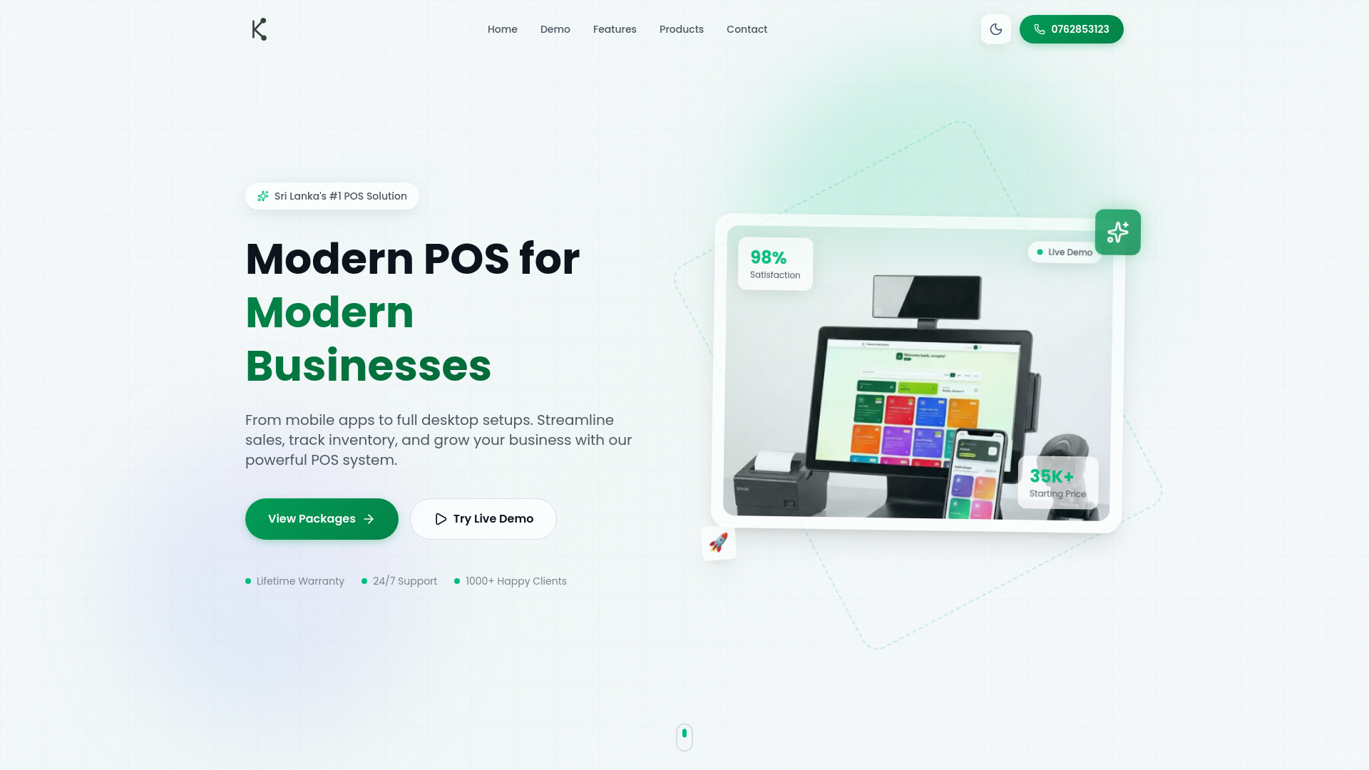 website screenshot of https://kodernet.com