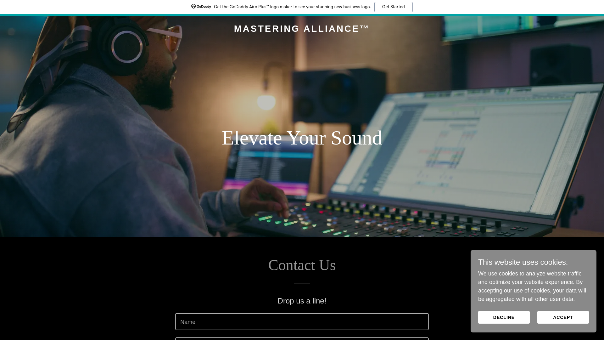 website screenshot of https://masteringalliance.com