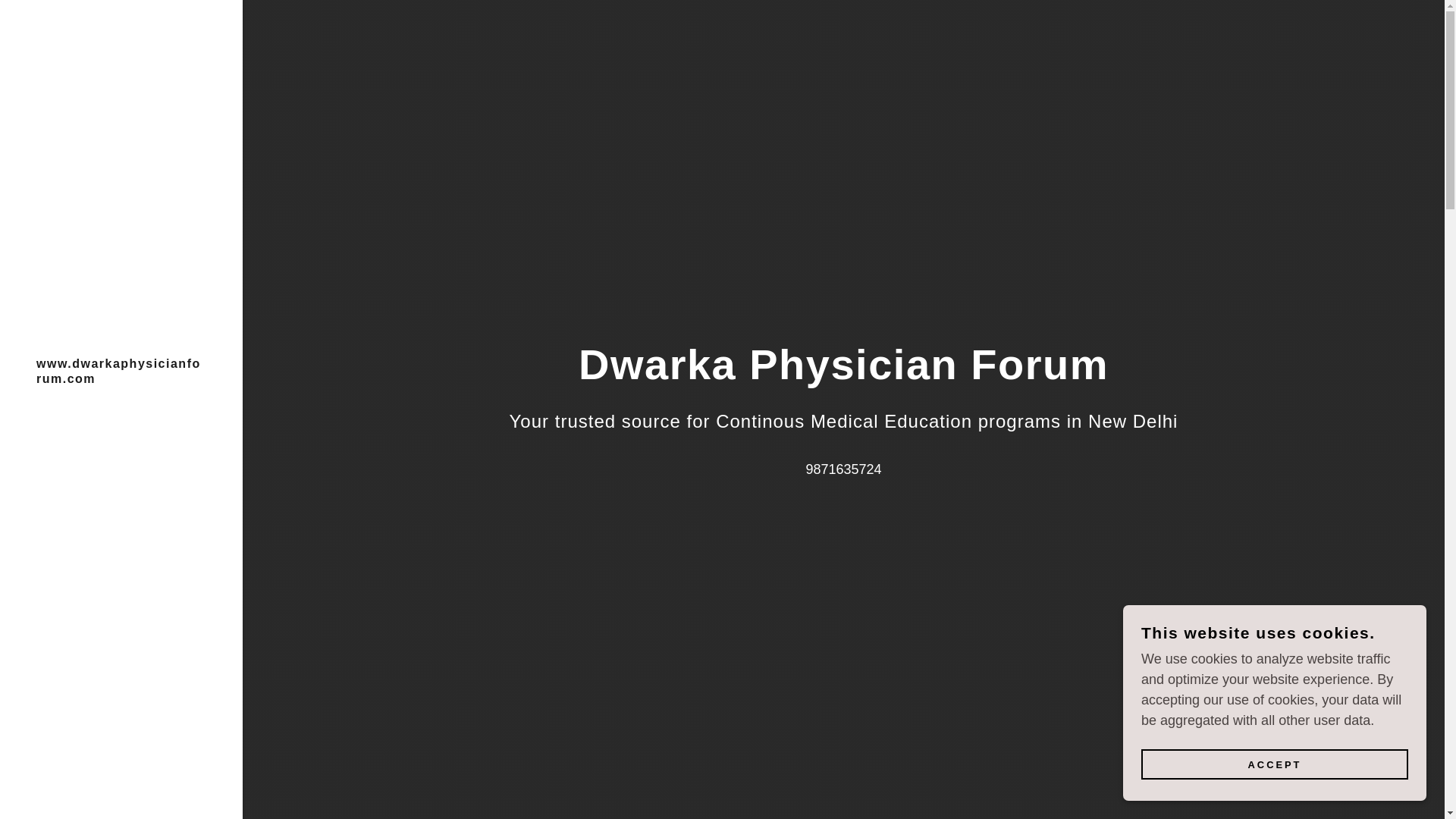 website screenshot of https://dwarkaphysicianforum.com/