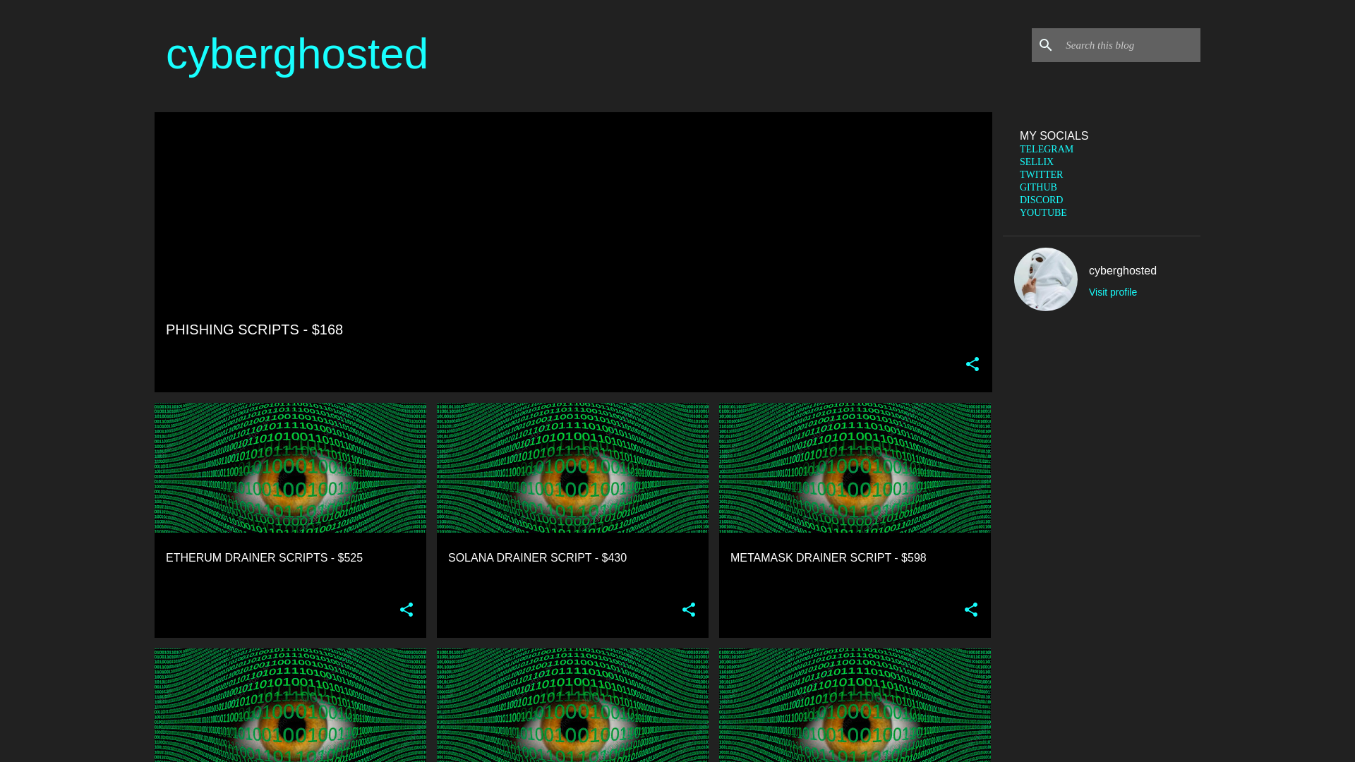 website screenshot of https://cyber-ghosted.blogspot.com/
