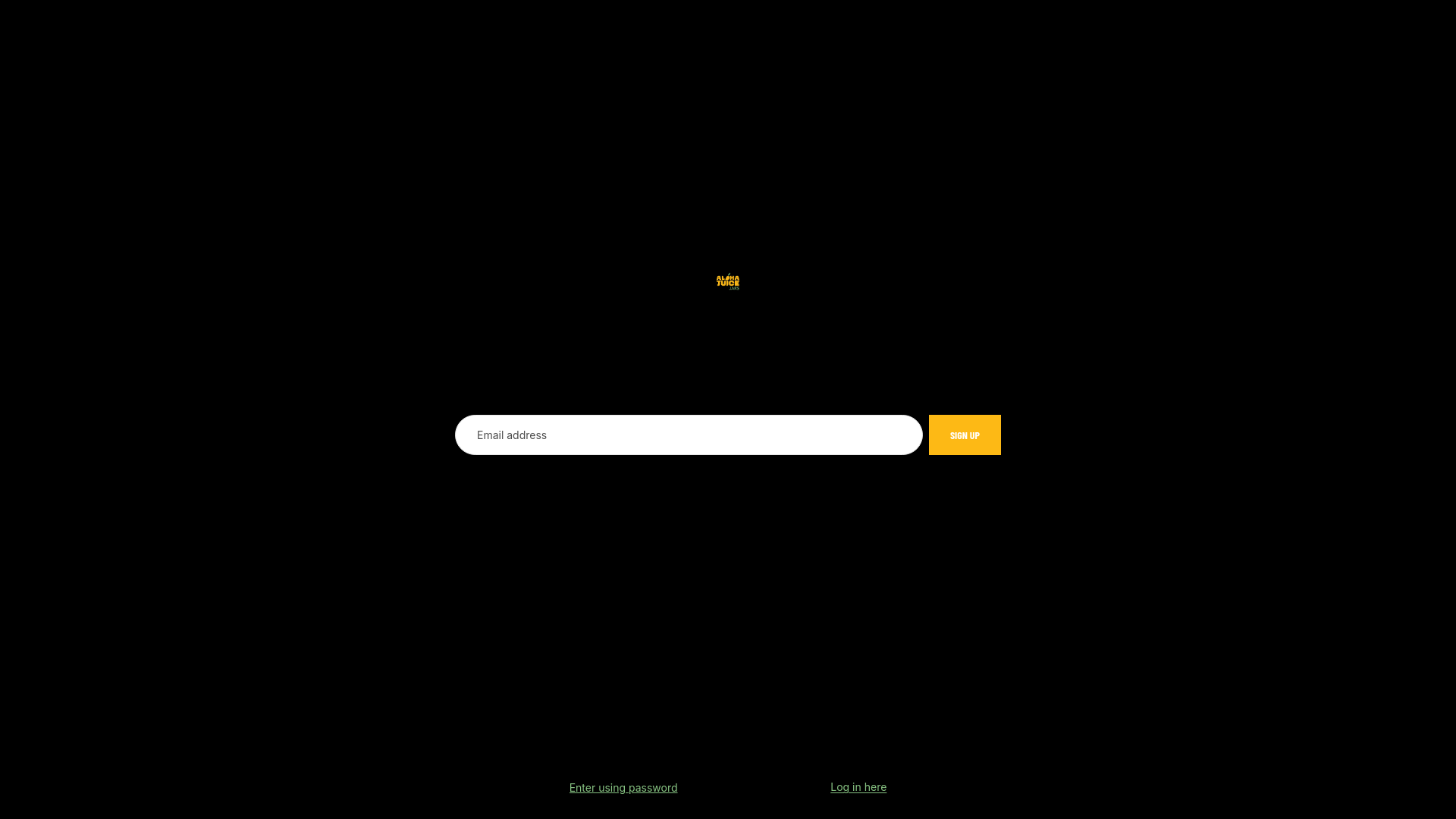 website screenshot of https://alohajuicejars.com/