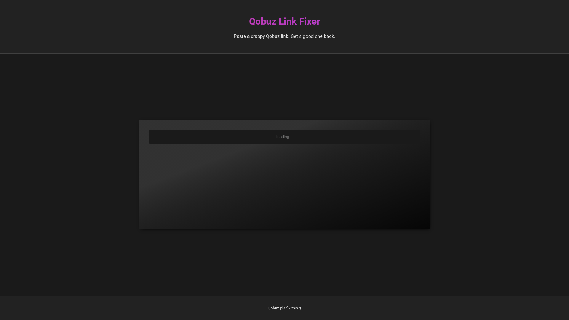 website screenshot of https://qobuz-share.com/