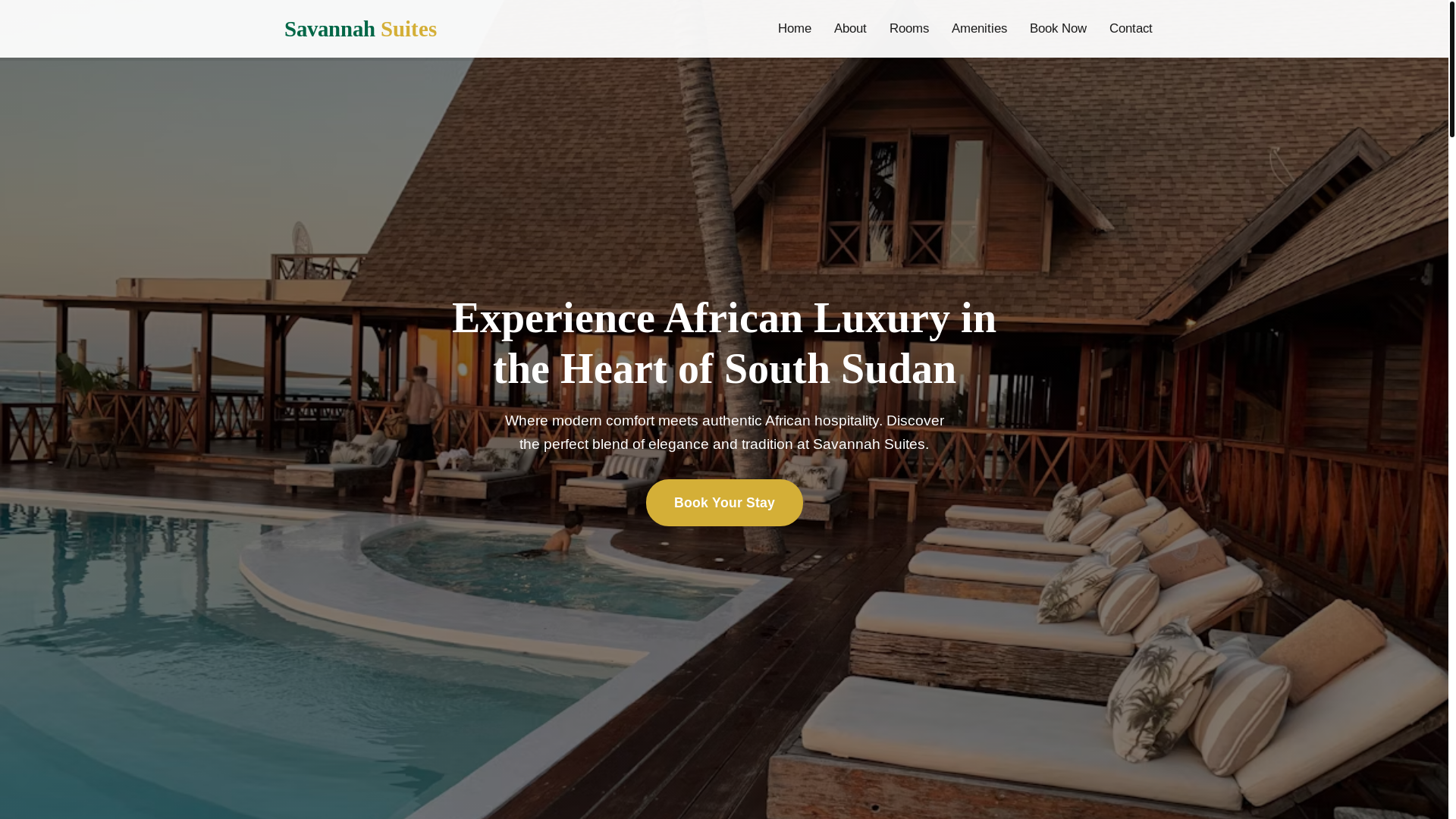website screenshot of https://sawacode-savannah-suites.pages.dev/