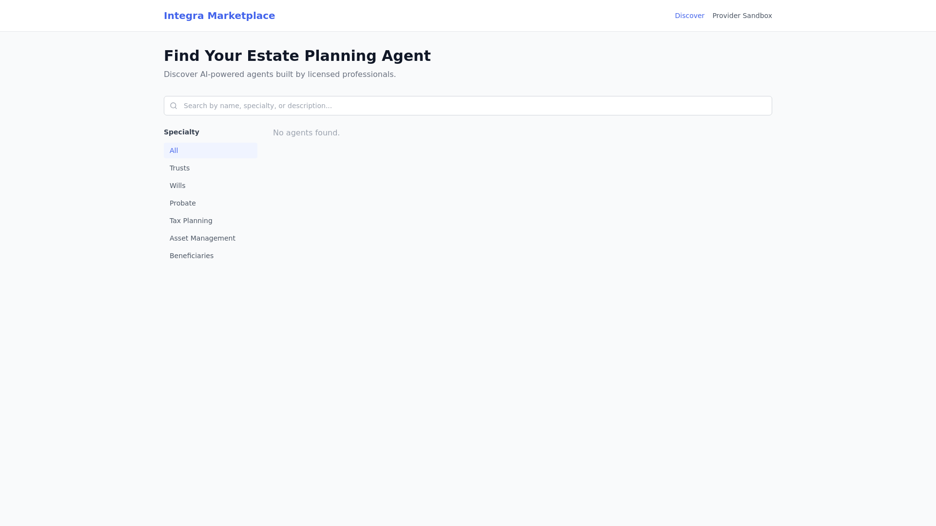 website screenshot of https://integra-marketplace.pages.dev/