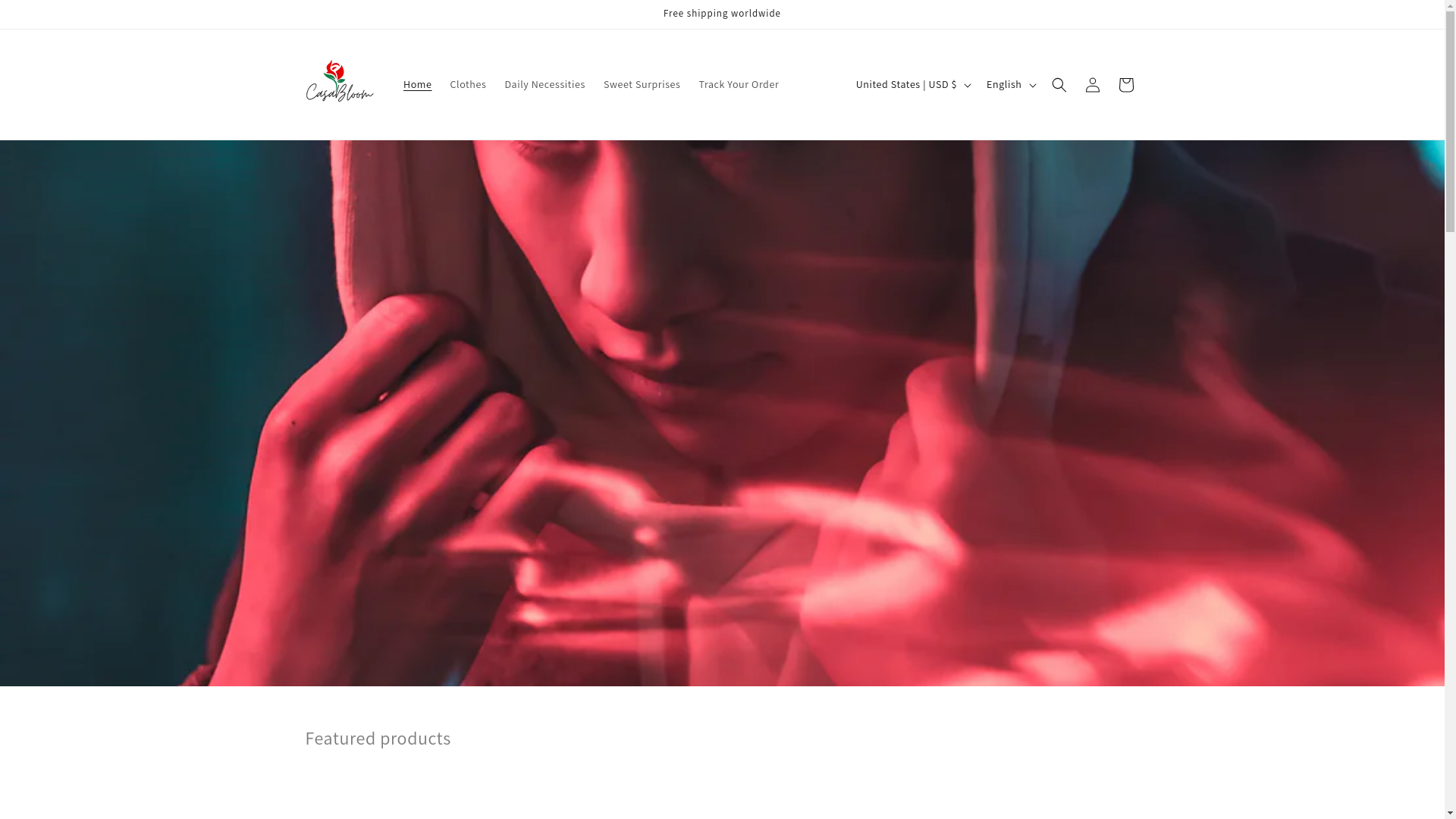 website screenshot of https://casablooms.shop/