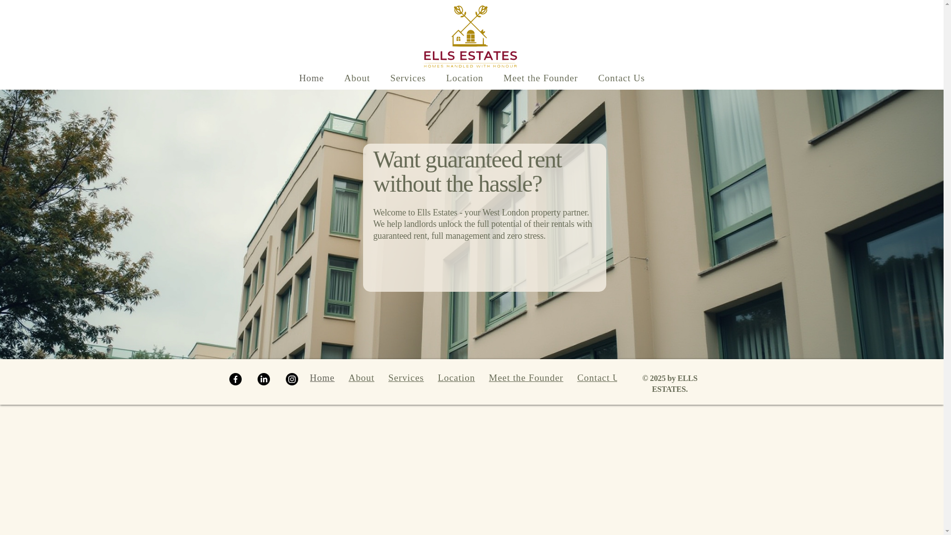 website screenshot of https://ellsestates.com/