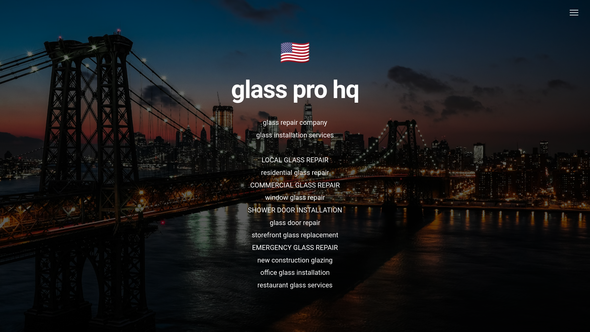 website screenshot of https://glassprohq.com