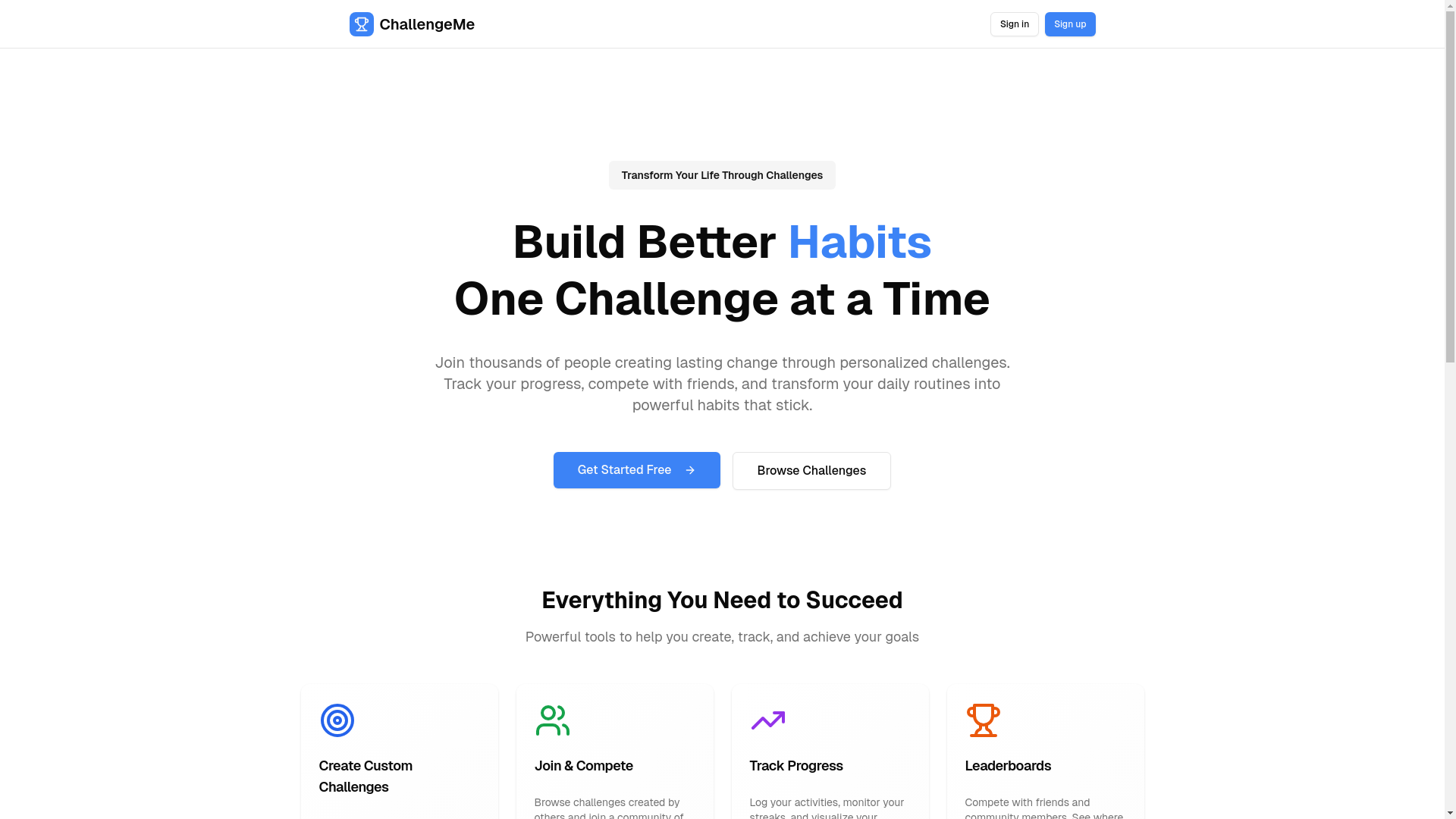 website screenshot of https://challengeme.pages.dev/