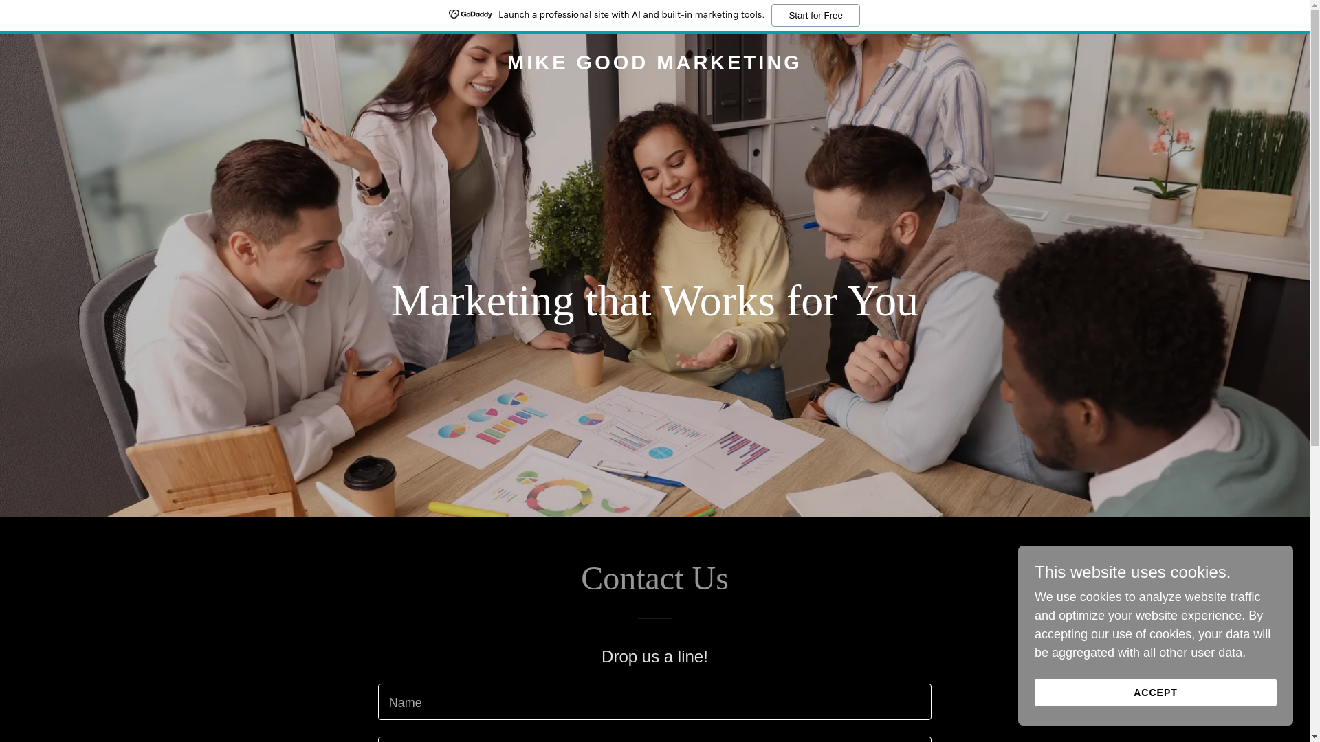 website screenshot of https://mikegoodmarketingllc.com/