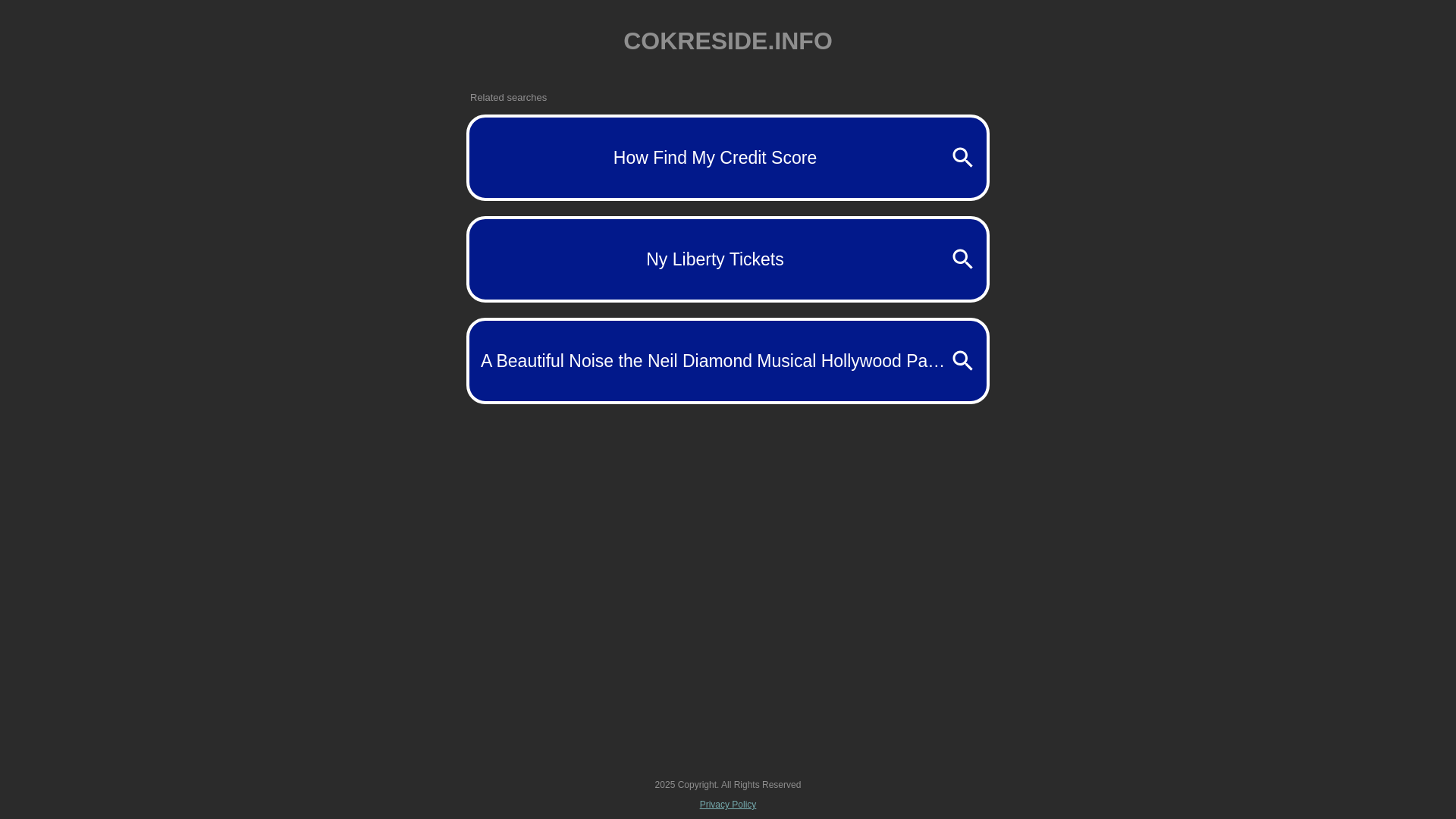 website screenshot of https://cokreside.info/