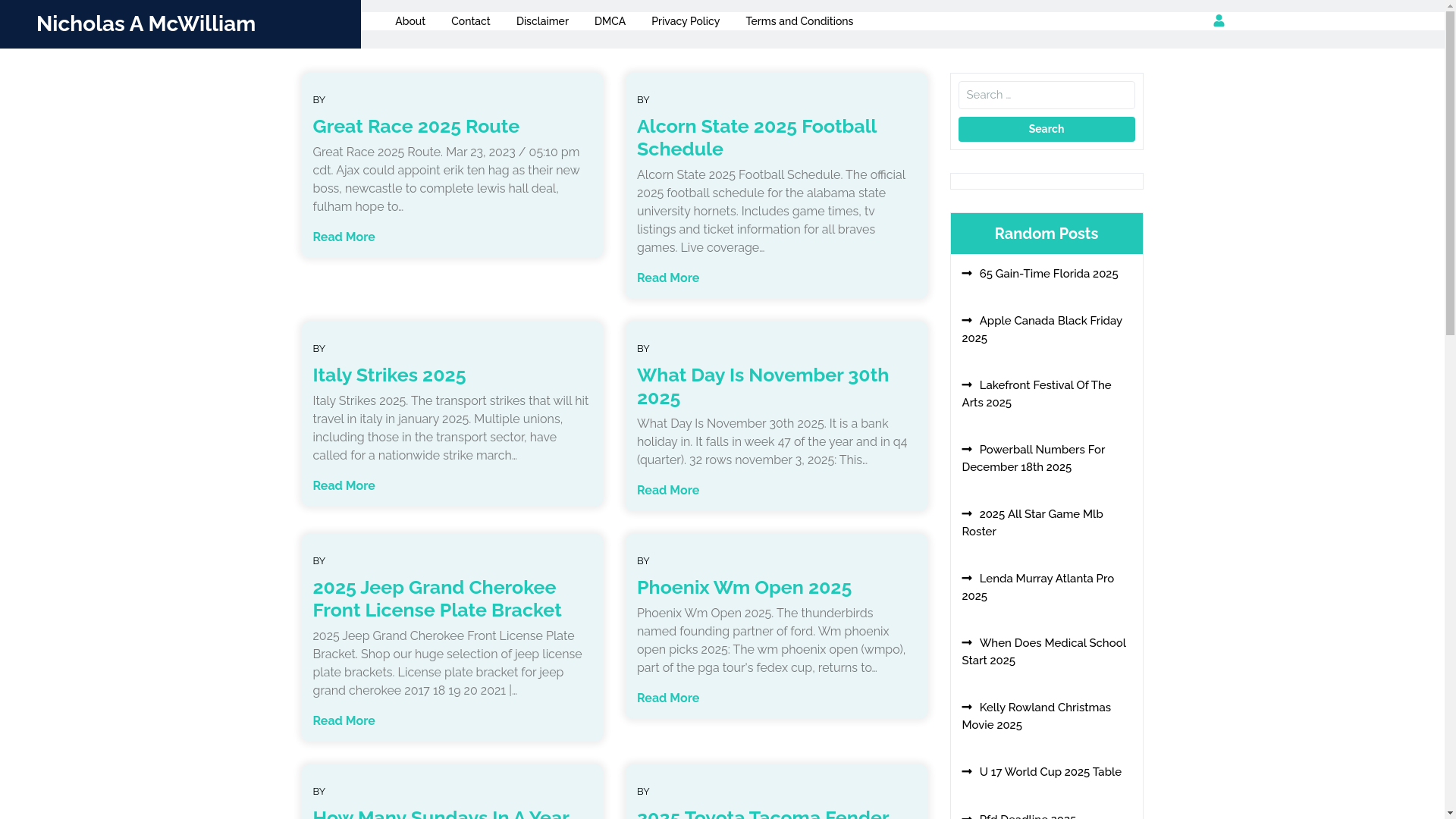 website screenshot of https://nicholasamcwilliam.pages.dev/