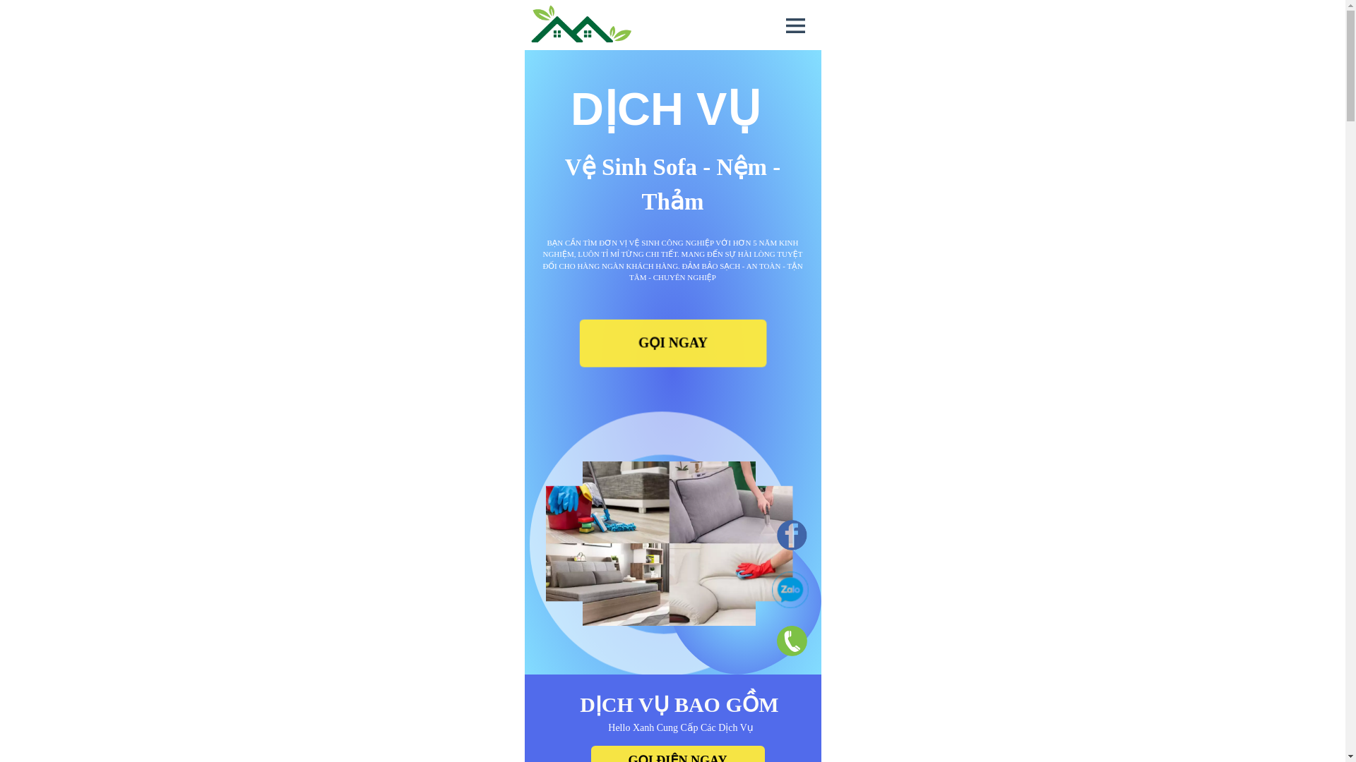website screenshot of https://helloxanhsach.vn/
