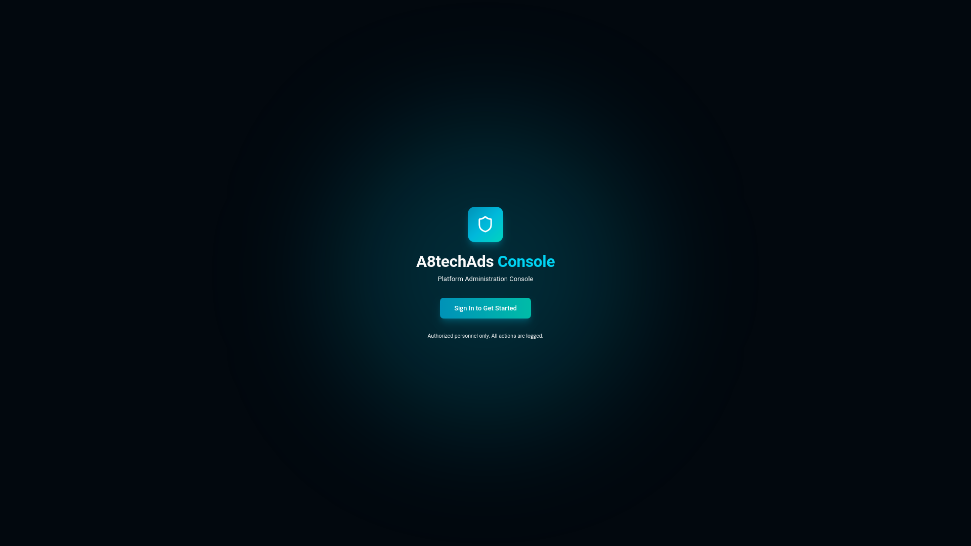 website screenshot of https://a8techads-console.pages.dev/