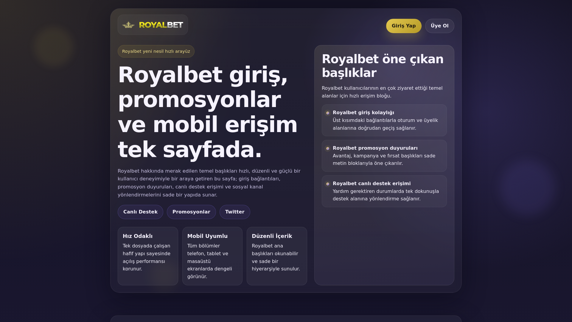 website screenshot of https://royalbet.royalgiris.cam/