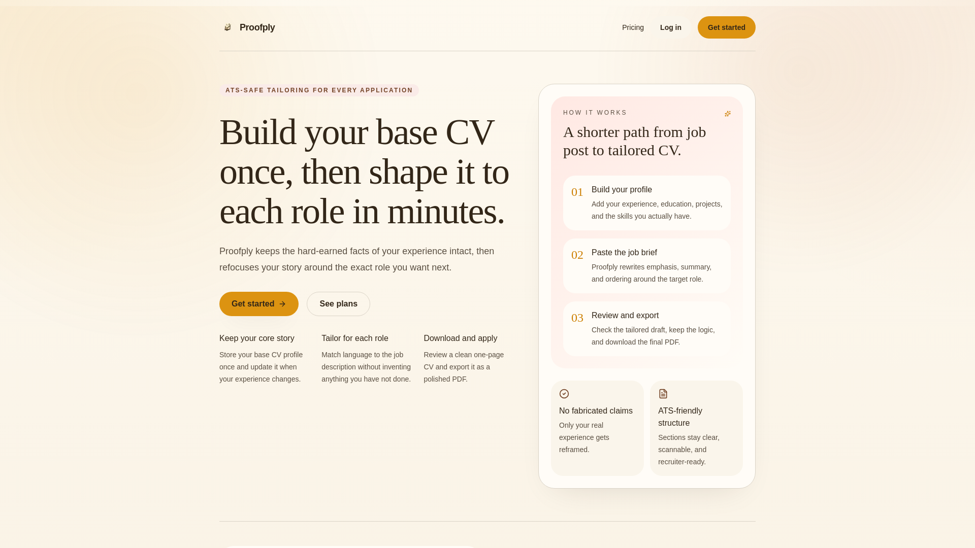 website screenshot of https://proofply.com/
