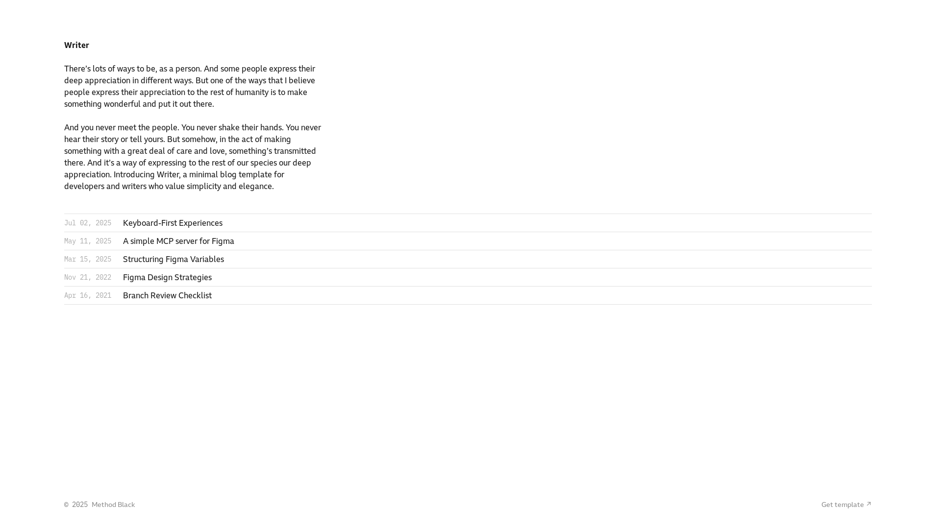website screenshot of https://template-writer.pages.dev/