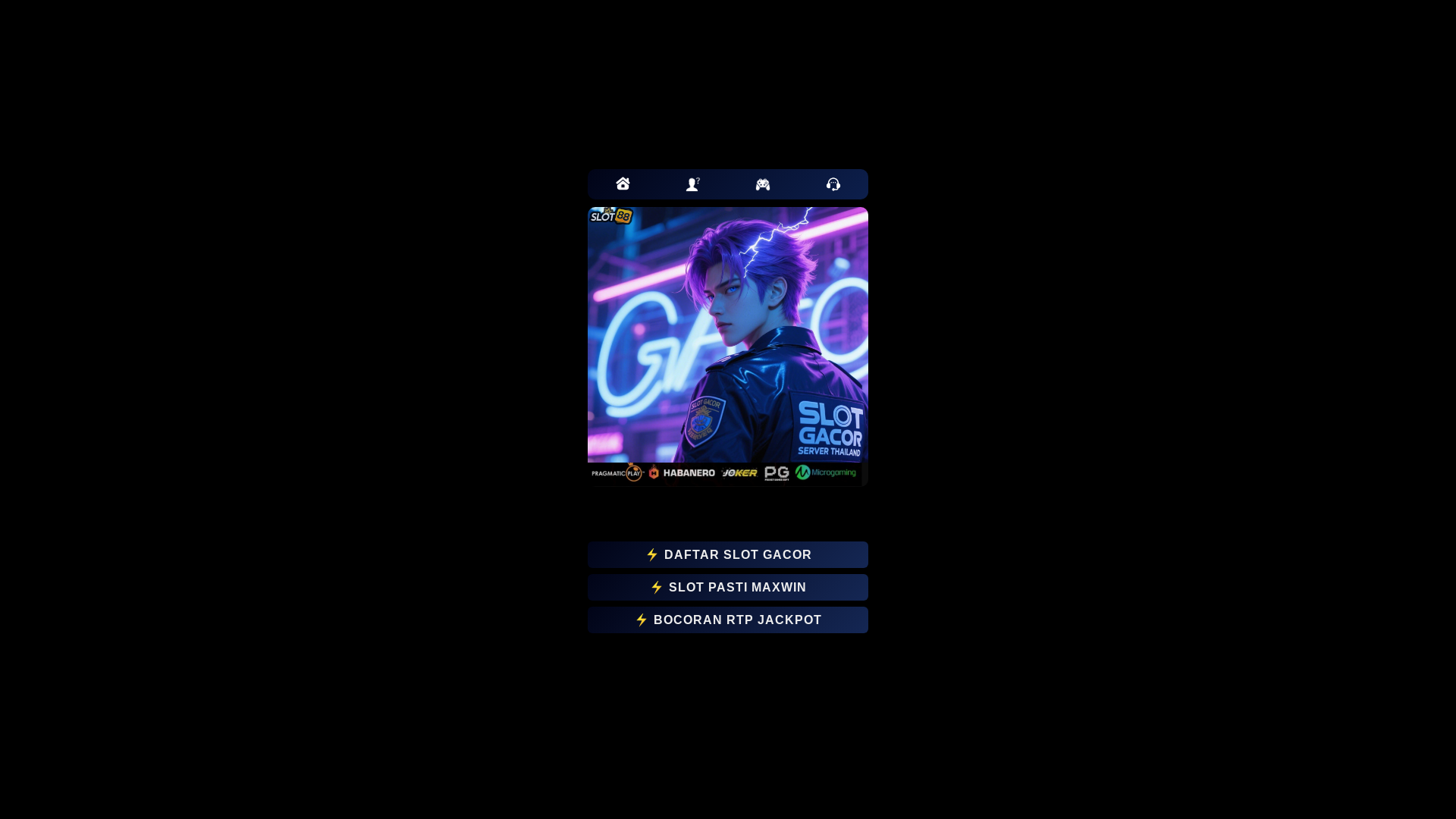 website screenshot of https://slotgacorbyjanda.pages.dev/