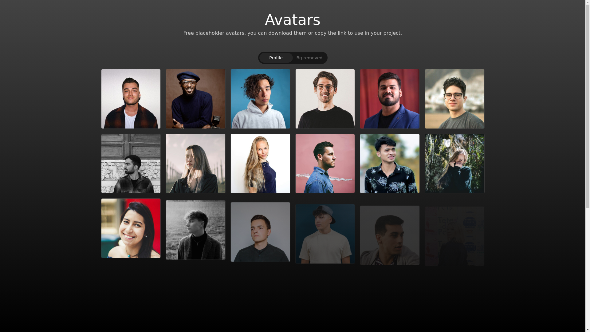 website screenshot of https://nexus-avatars.pages.dev/
