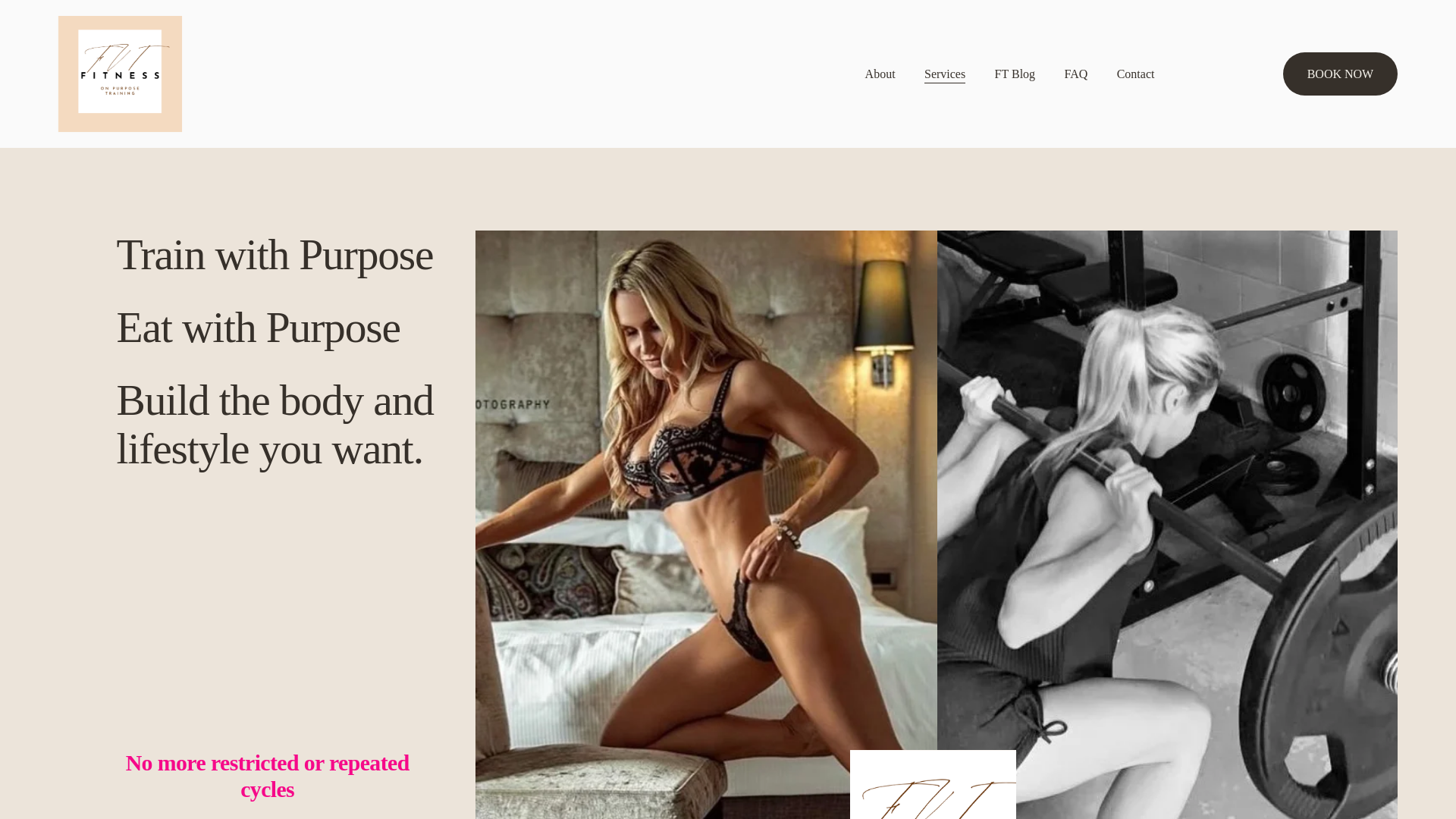 website screenshot of https://feliciavaleriefitness.com