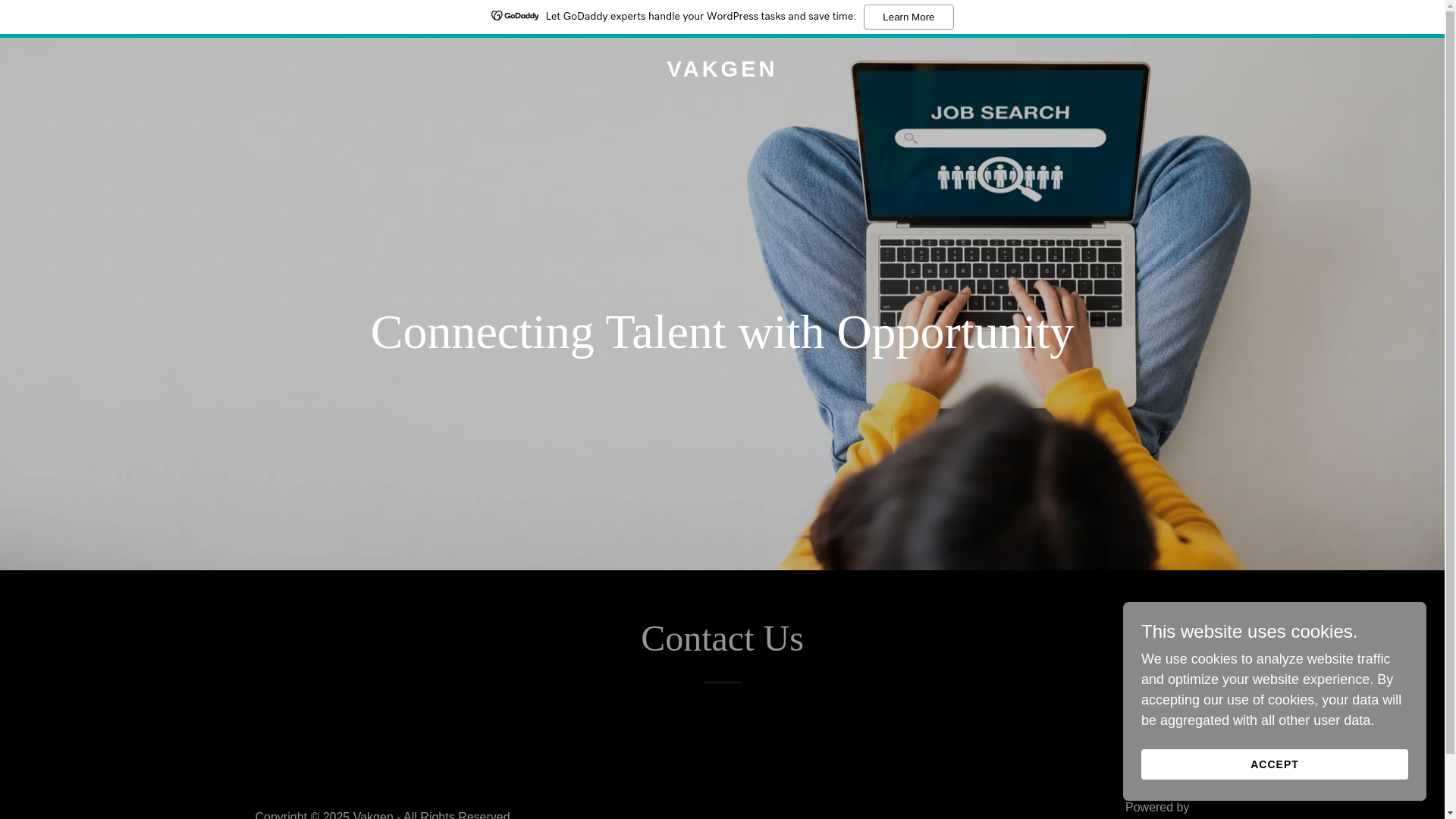 website screenshot of https://vakgen.com/