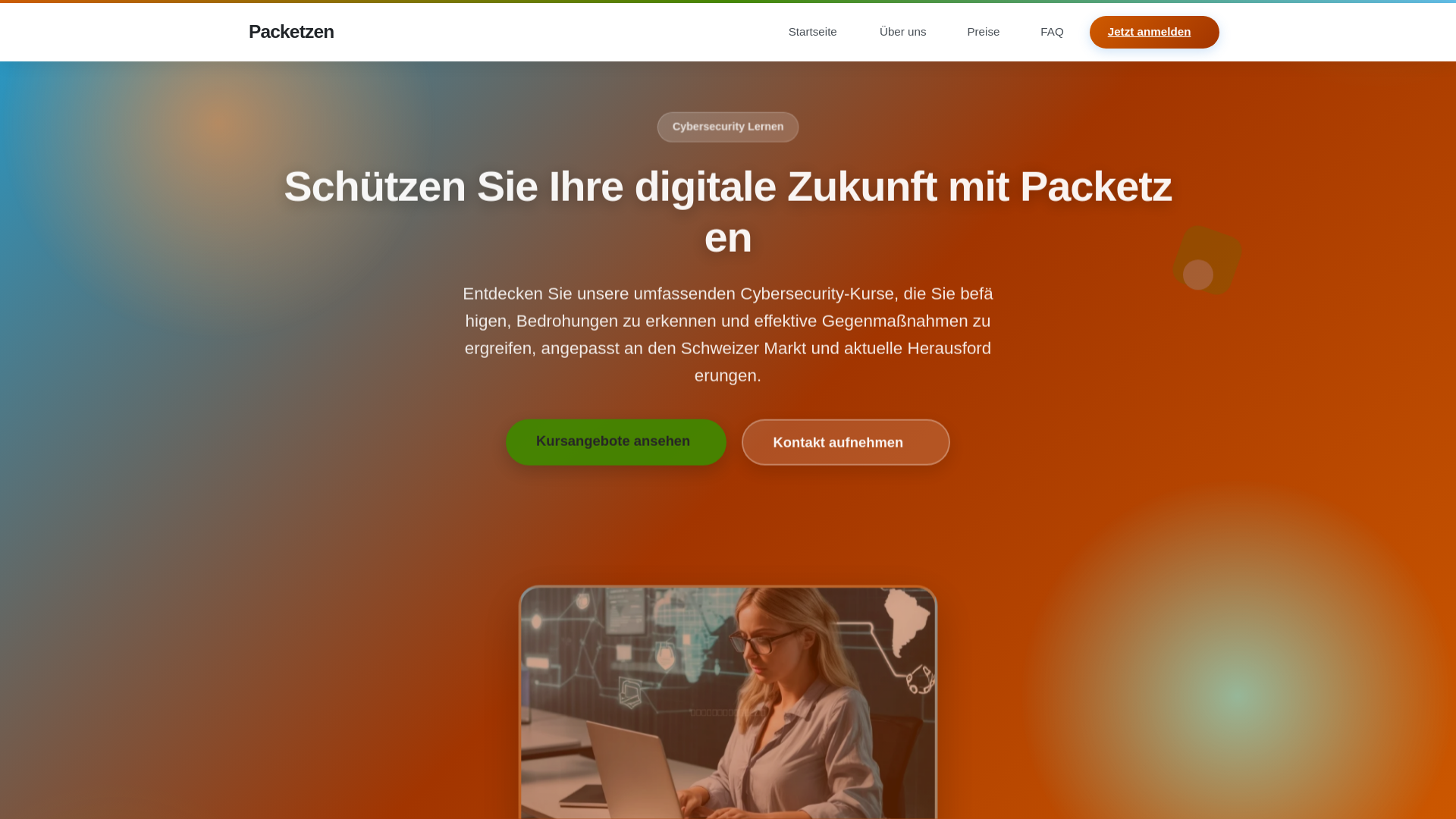 website screenshot of https://packetzen.best