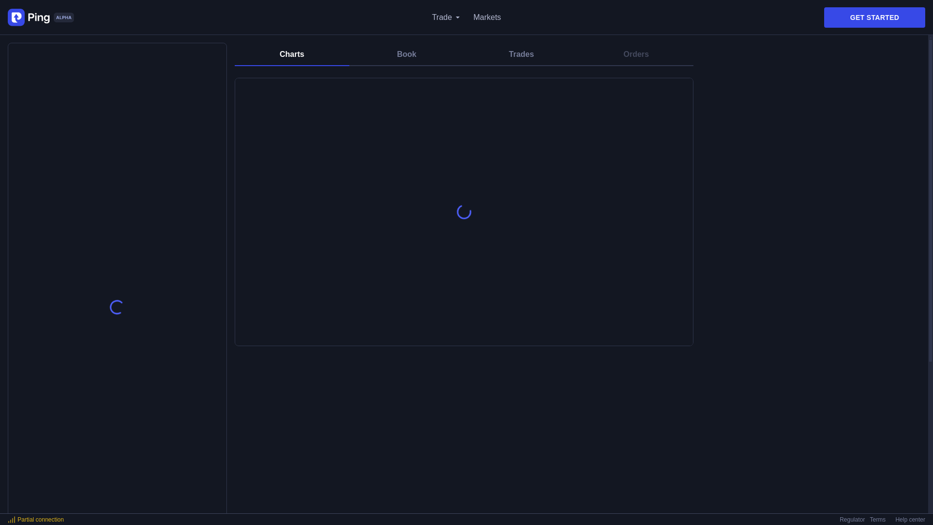 website screenshot of https://ping-exchange-trading-webapp-preview.pages.dev/
