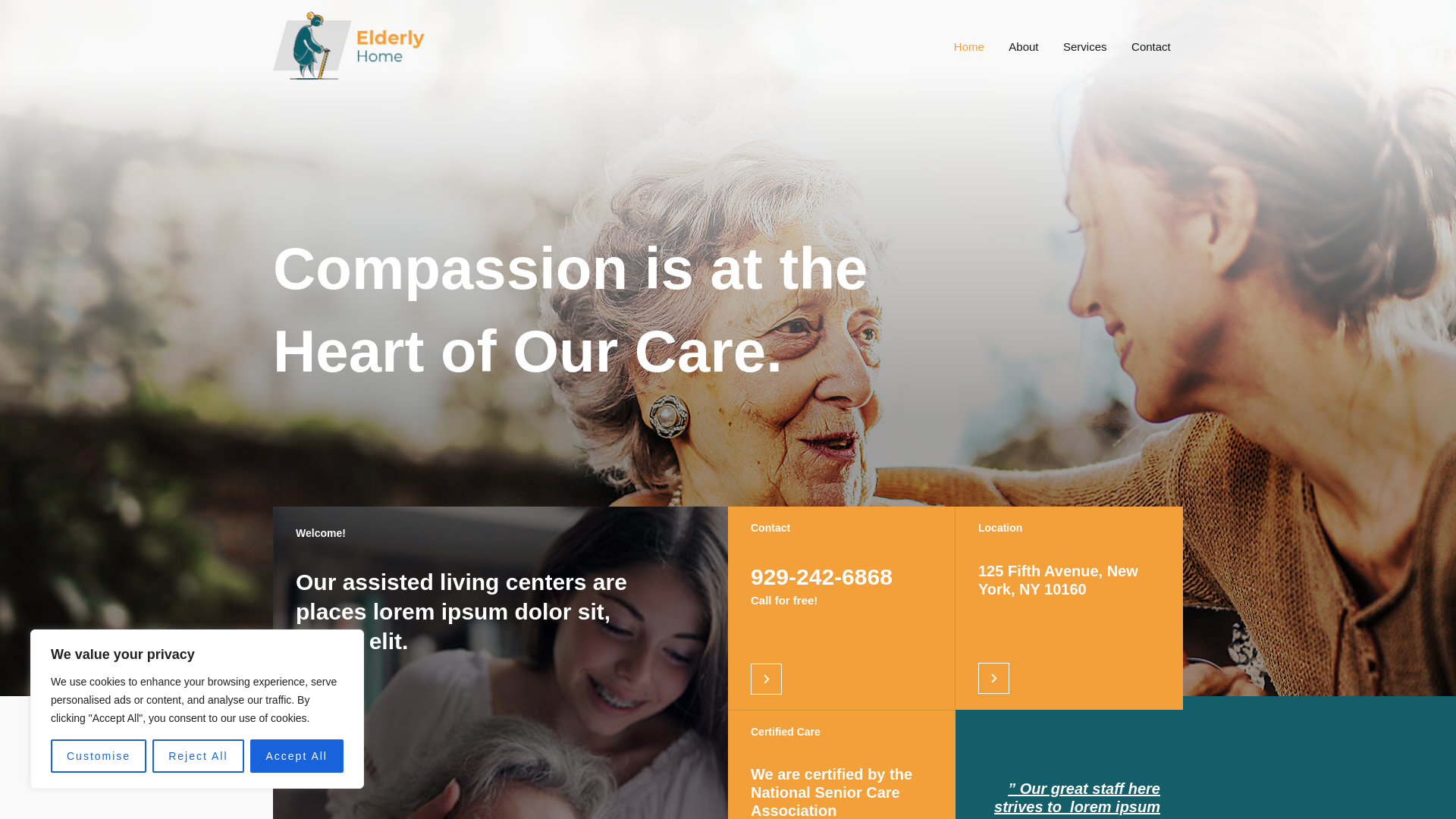 website screenshot of https://youngatheartaz.com/