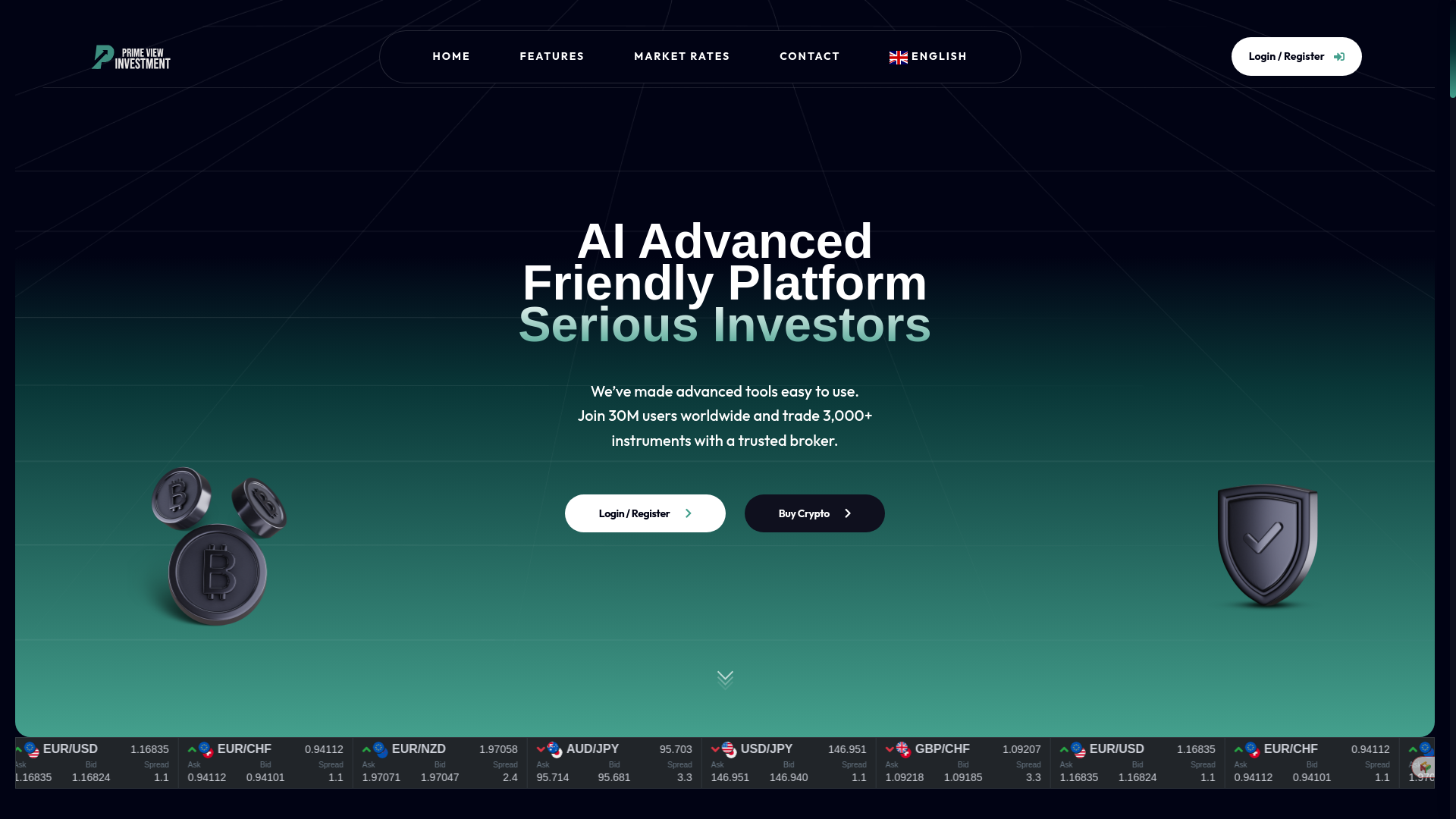 website screenshot of https://primeviewscapital.com/